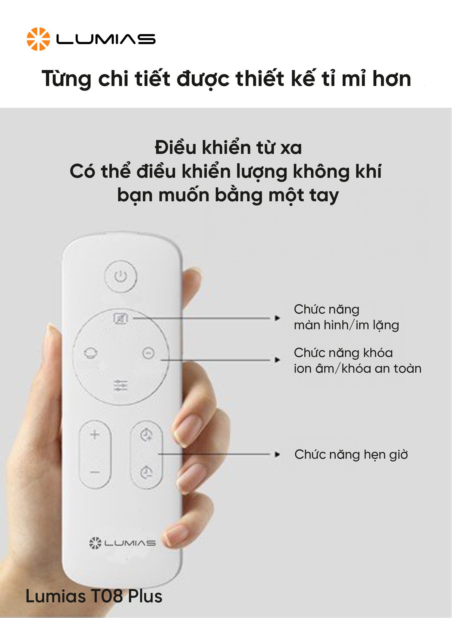 Quạt không cánh Lumias T08 Plus