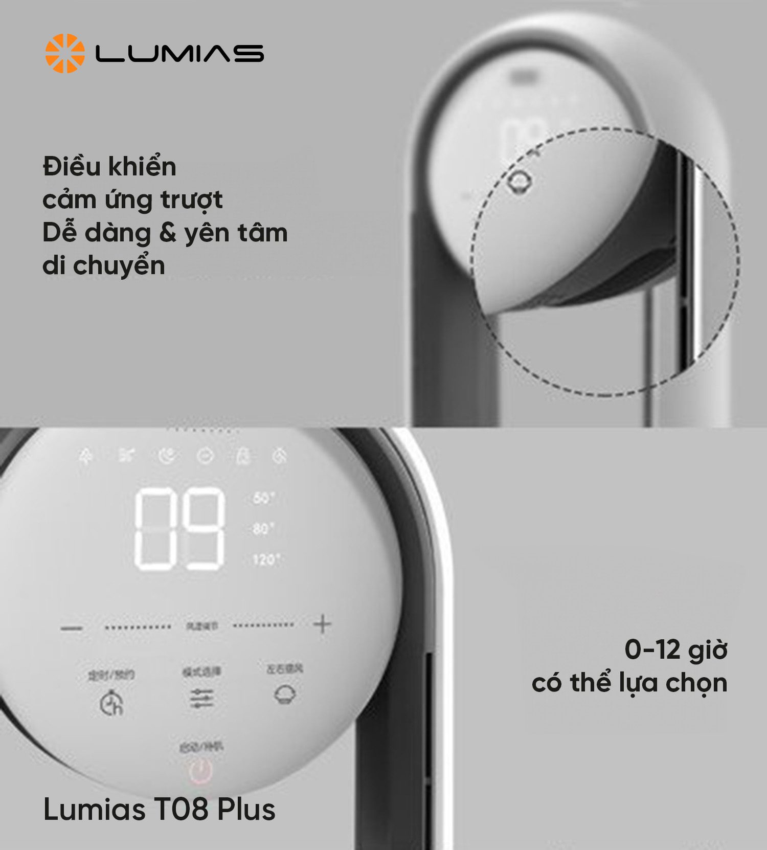 Quạt không cánh Lumias T08 Plus