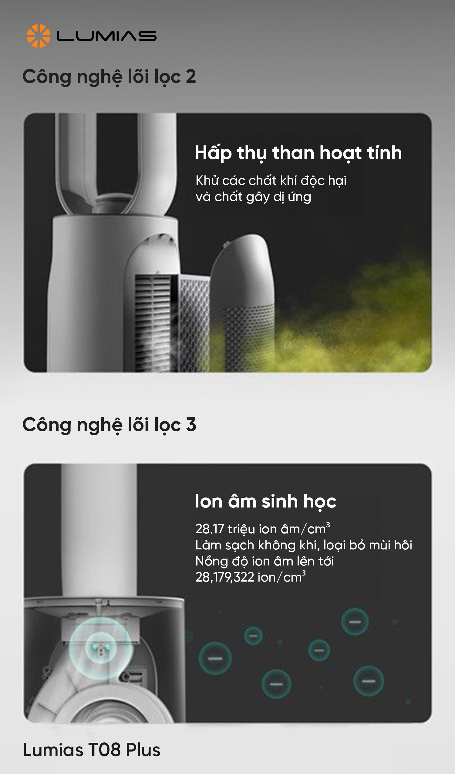 Quạt không cánh Lumias T08 Plus
