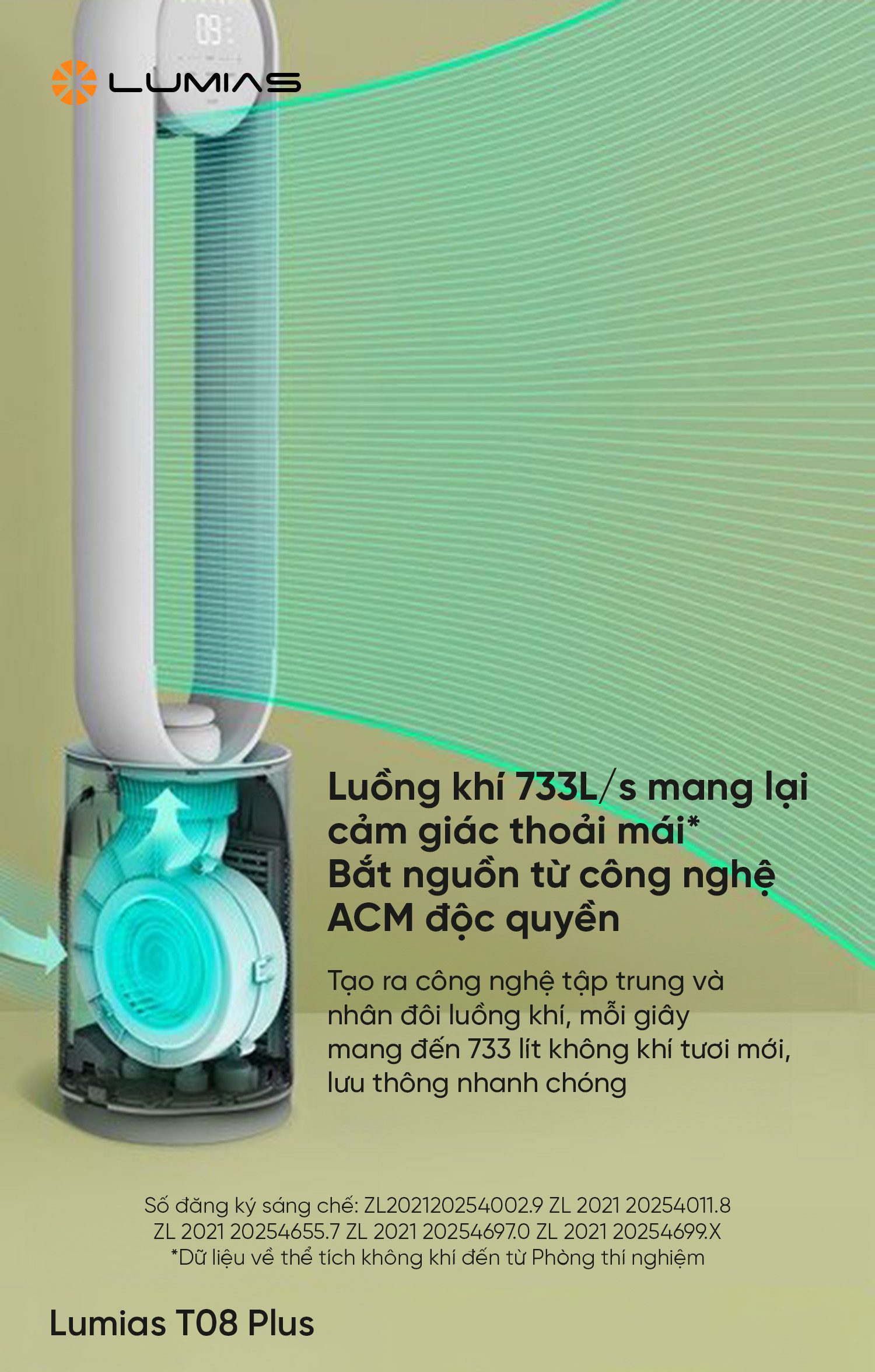 Quạt không cánh Lumias T08 Plus