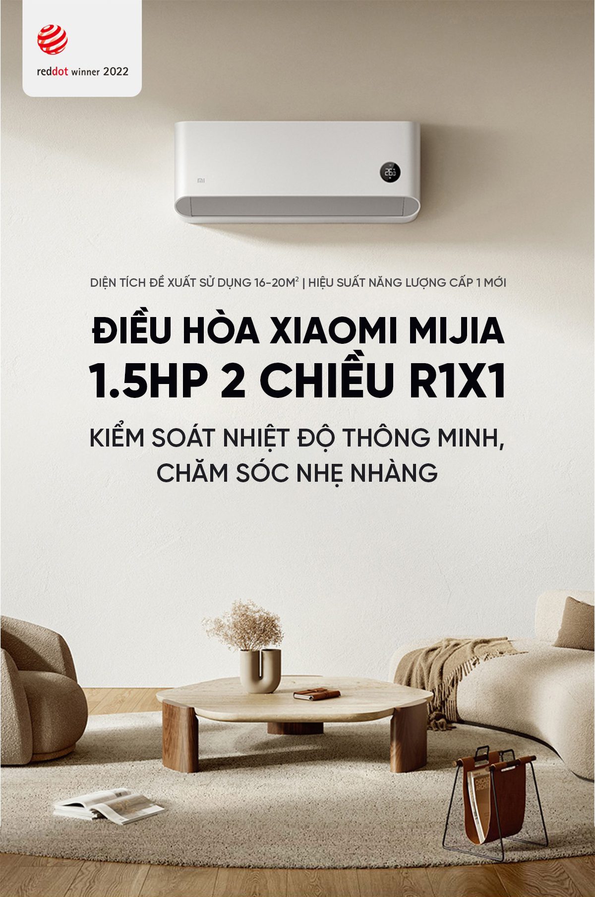 Điều hòa Xiaomi Mijia KFR/35GW R1X1 1.5HP 2 chiều