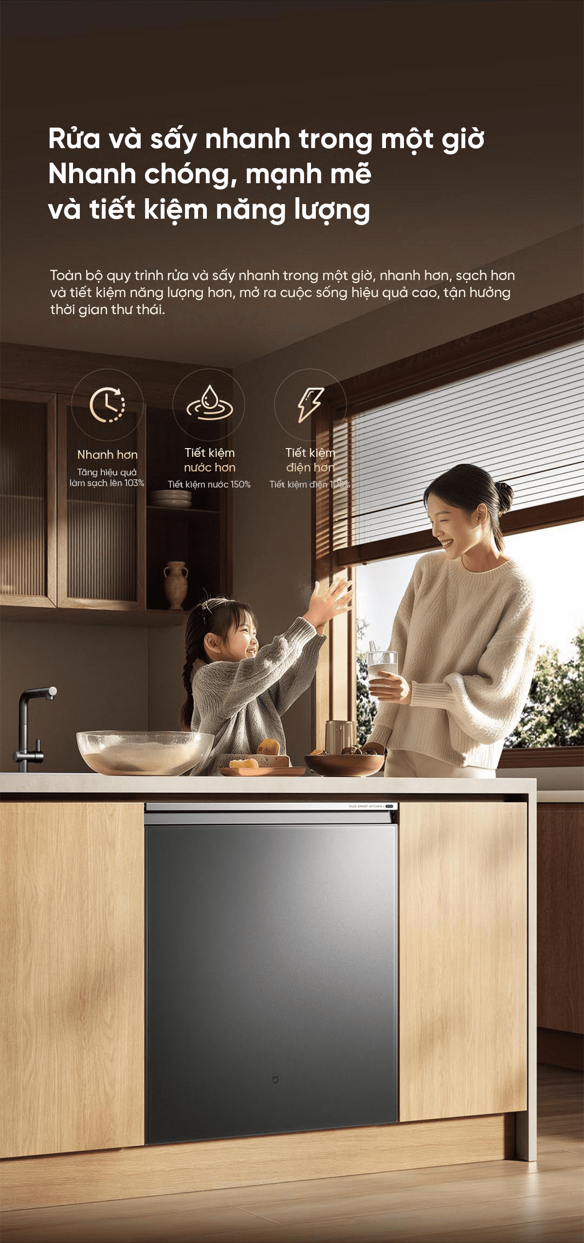 Máy rửa bát Xiaomi Mijia P20 18 bộ