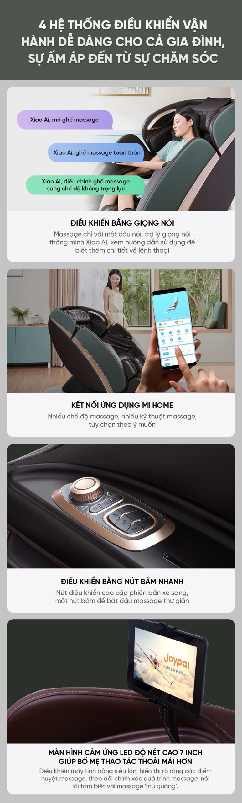 Ghế Massage Cao Cấp Xiaomi Joypal Monster V3 EC6602