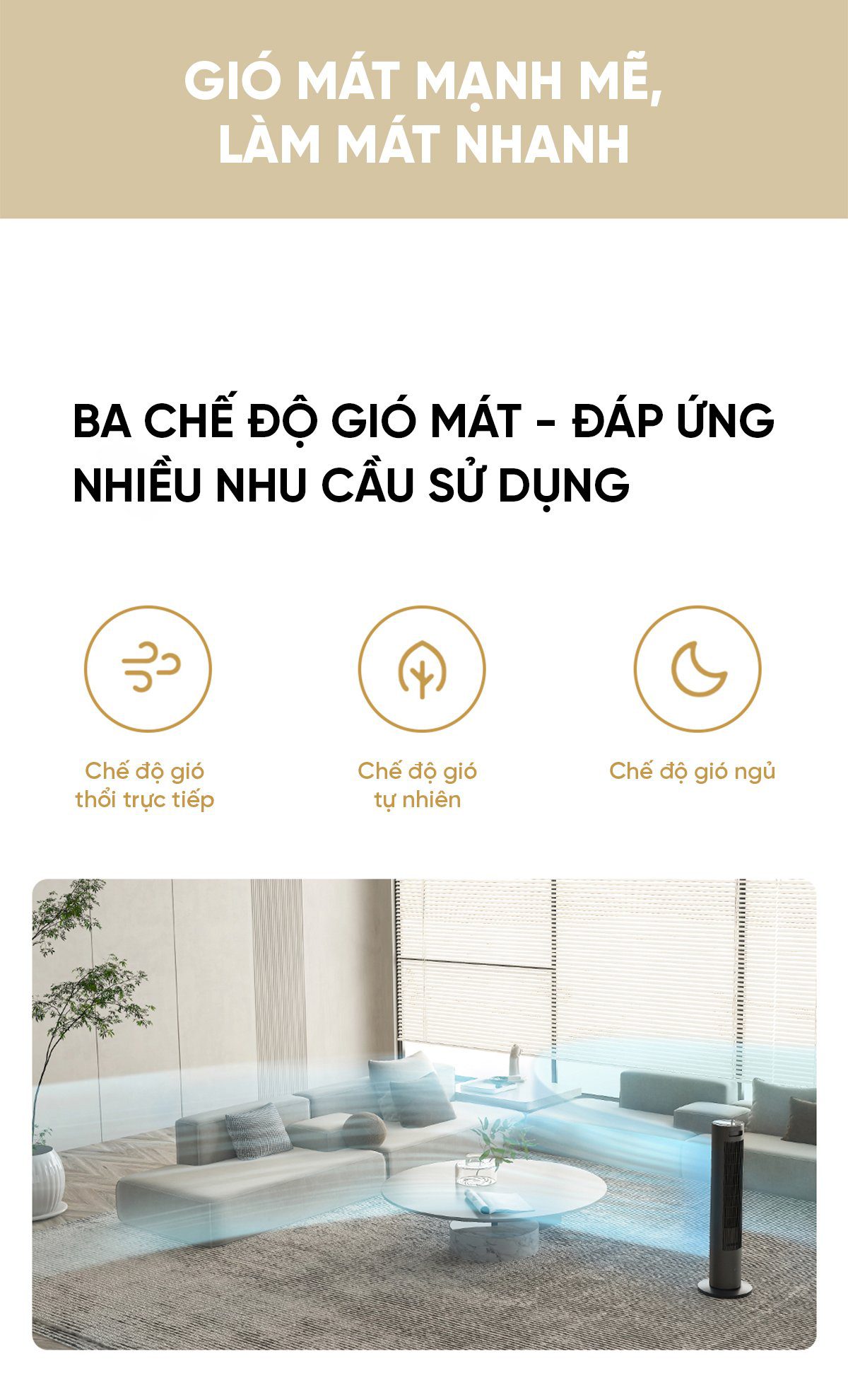 Quạt tháp điều hoà hơi nước Xiaomi BPLNS01DM