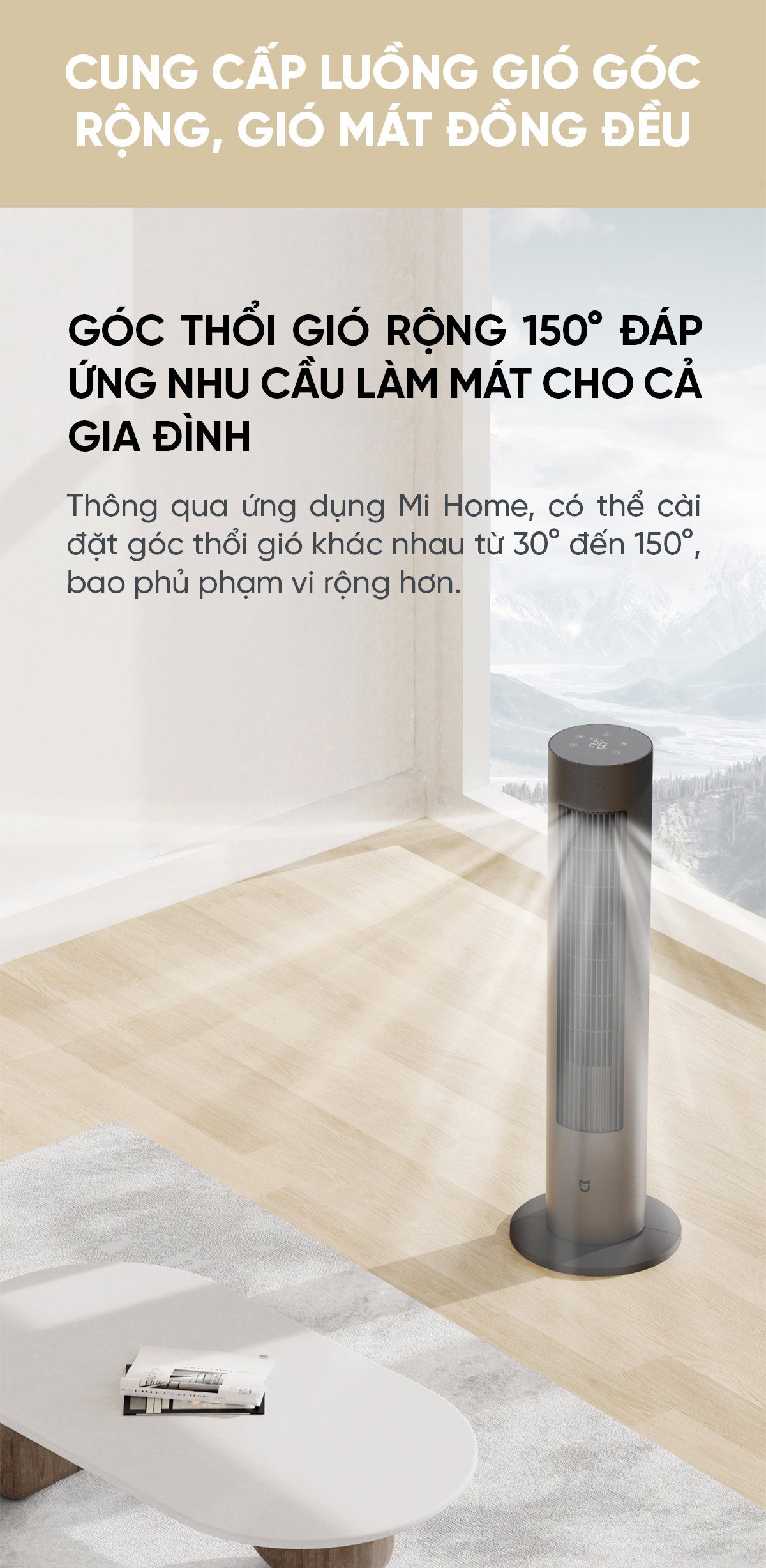 Quạt tháp điều hoà hơi nước Xiaomi BPLNS01DM