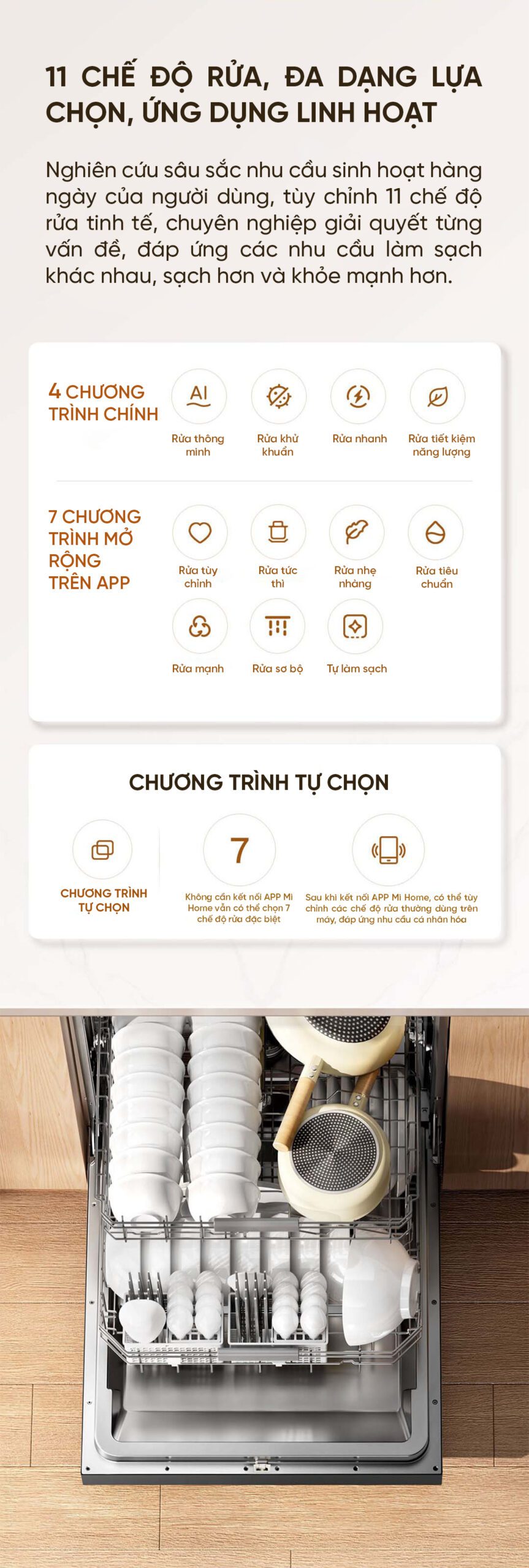 Máy rửa bát Xiaomi Mijia S10 16 bộ