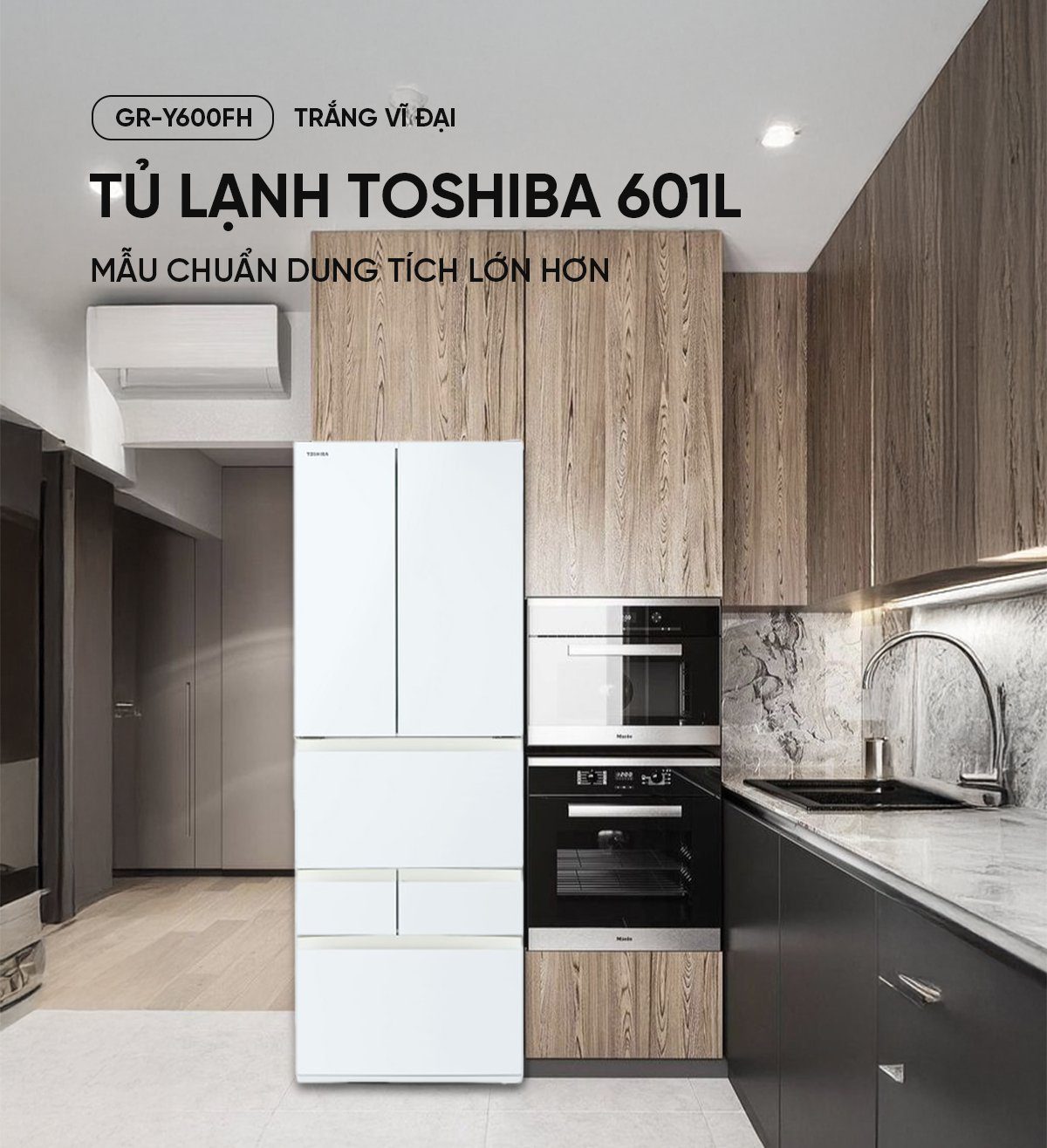 Tủ lạnh Toshiba GR-Y600FH 601L
