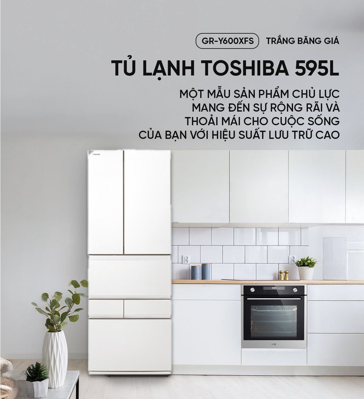 Tủ lạnh Toshiba GR-Y600XFS 595L