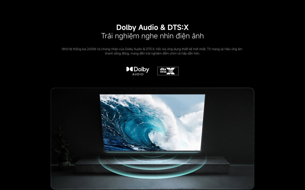 Tivi Xiaomi A 43 Inch – 2026 Bản Quốc Tế – 4K/60Hz – 2GB/8GB