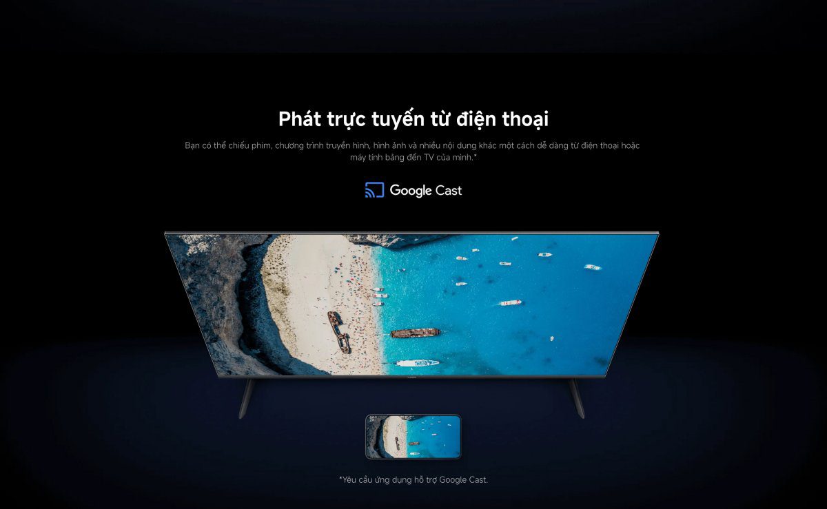 Tivi Xiaomi A 55 Inch – 2026 Bản Quốc Tế – 4K/60Hz – 2GB/8GB