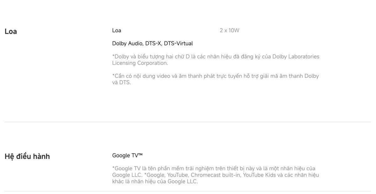 Tivi Xiaomi A 55 Inch – 2026 Bản Quốc Tế – 4K/60Hz – 2GB/8GB