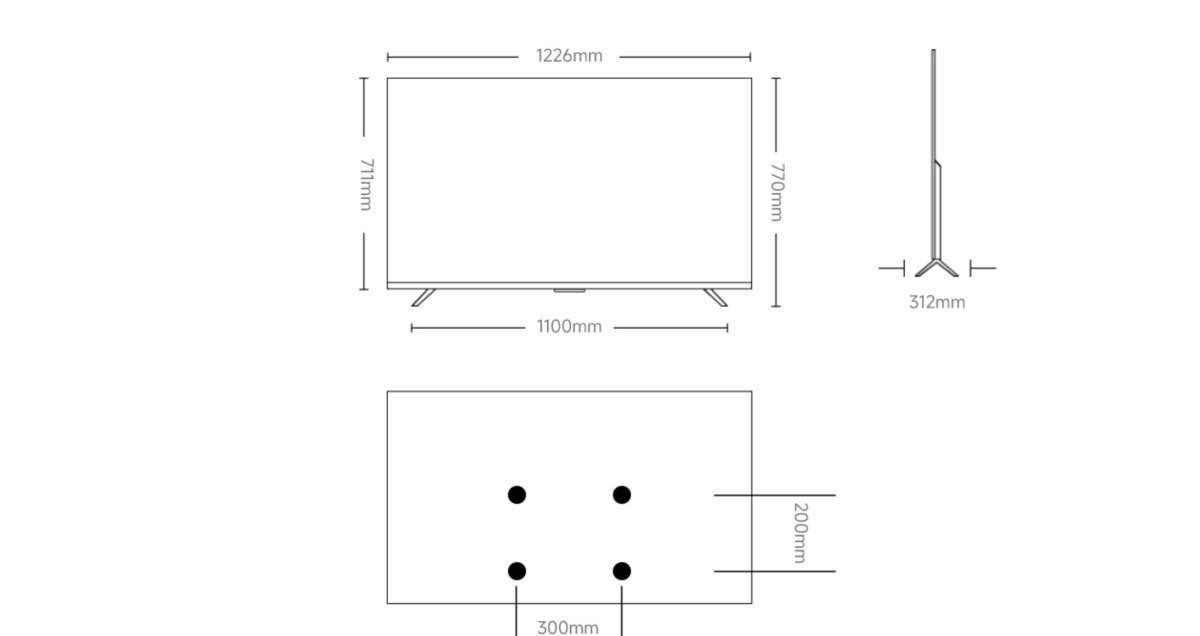 Tivi Xiaomi A 55 Inch – 2026 Bản Quốc Tế – 4K/60Hz – 2GB/8GB