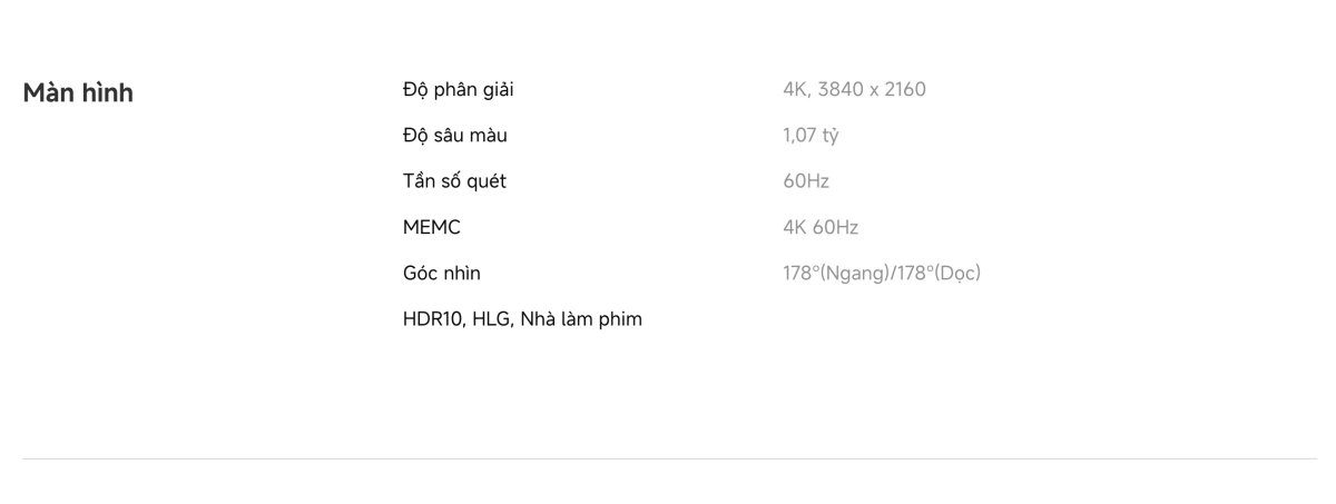 Tivi Xiaomi A 65 Inch – 2026 Bản Quốc Tế – 4K/60Hz – 2GB/8GB