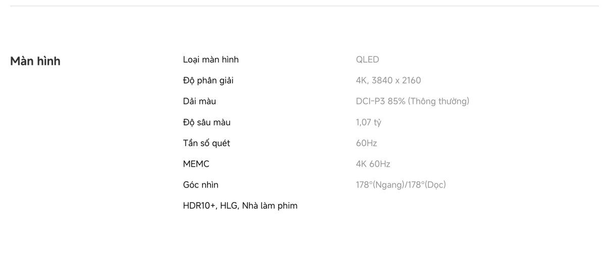 Tivi Xiaomi A Pro 43 Inch – 2026 Bản Quốc Tế – QLED 4K/60Hz – 2GB/8GB