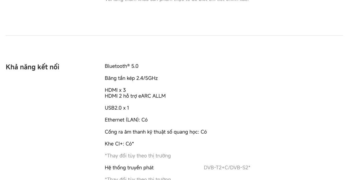 Tivi Xiaomi A Pro 43 Inch – 2026 Bản Quốc Tế – QLED 4K/60Hz – 2GB/8GB