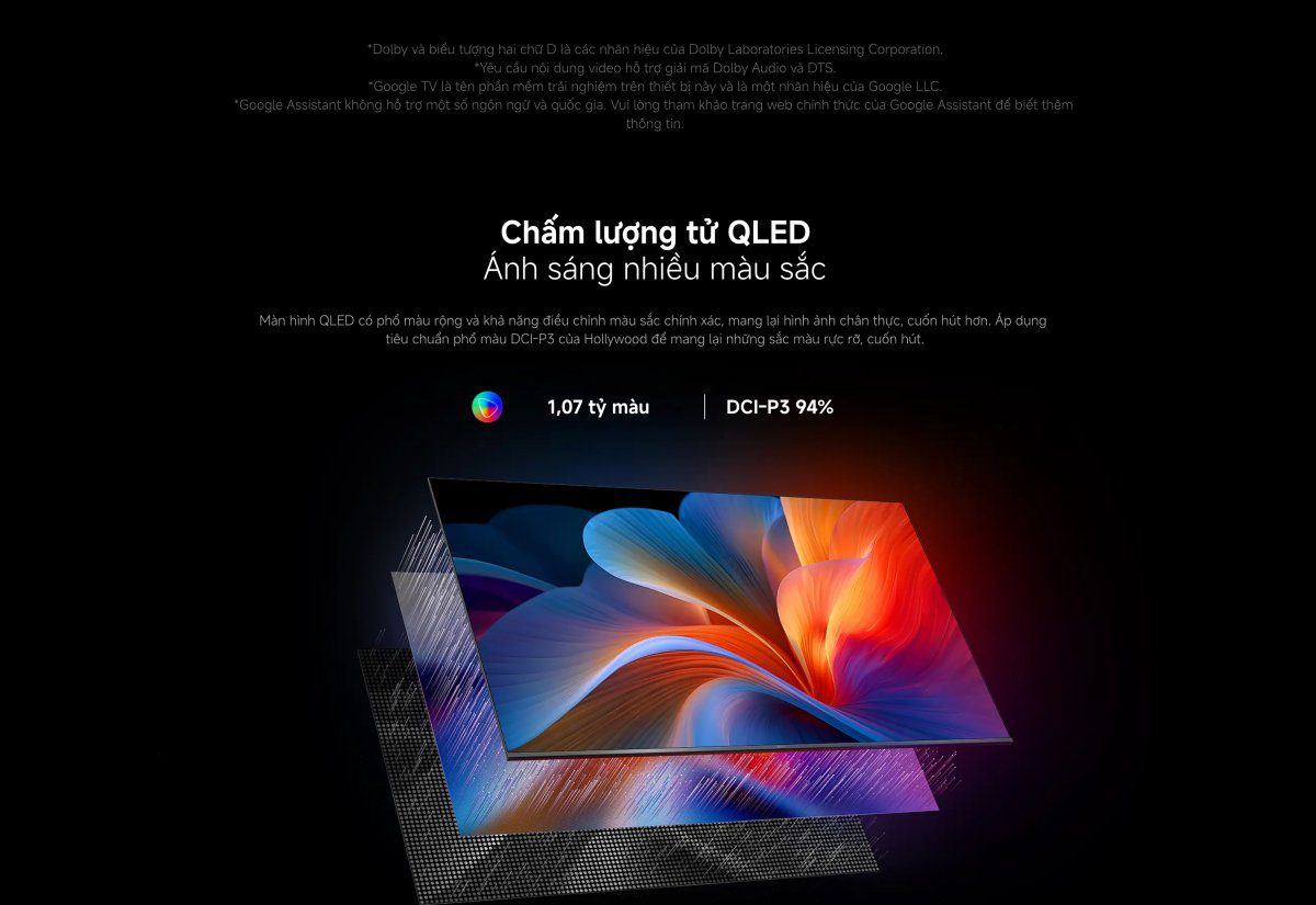 Tivi Xiaomi A Pro 43 Inch – 2026 Bản Quốc Tế – QLED 4K/60Hz – 2GB/8GB