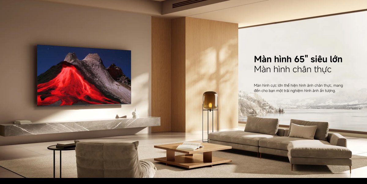 Tivi Xiaomi A Pro 65 Inch – 2026 Bản Quốc Tế – QLED 4K/60Hz – 2GB/8GB