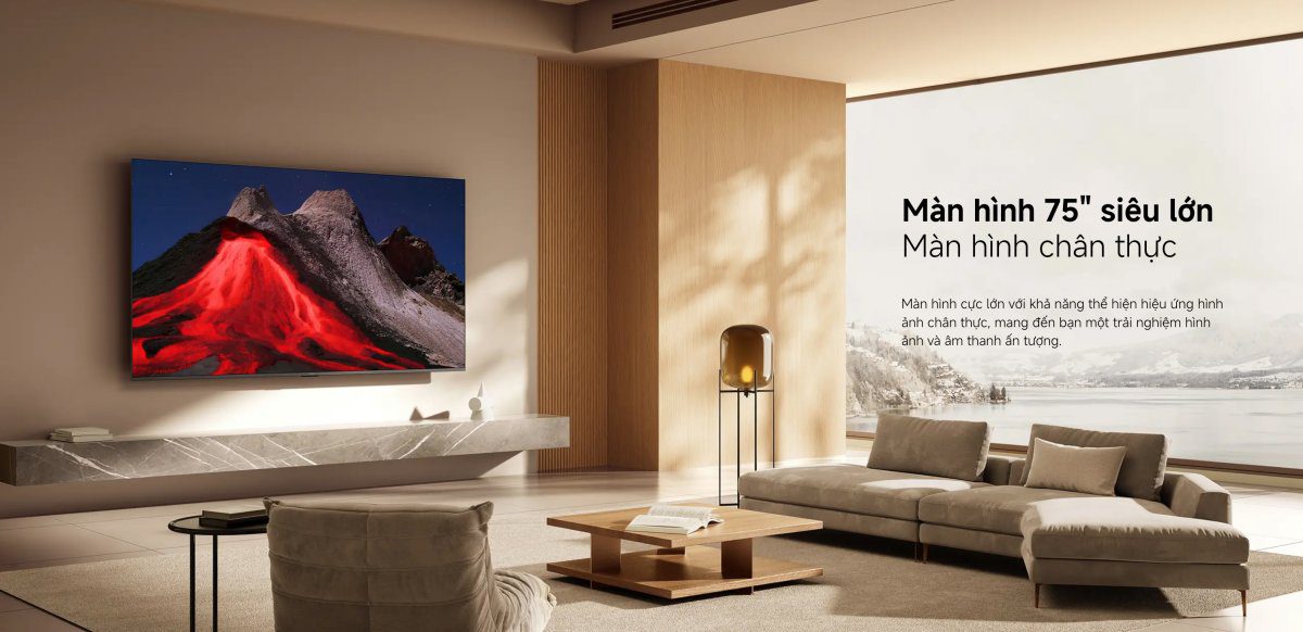 Tivi Xiaomi A Pro 75 Inch – 2026 Bản Quốc Tế – QLED 4K/60Hz – 2GB/8GB