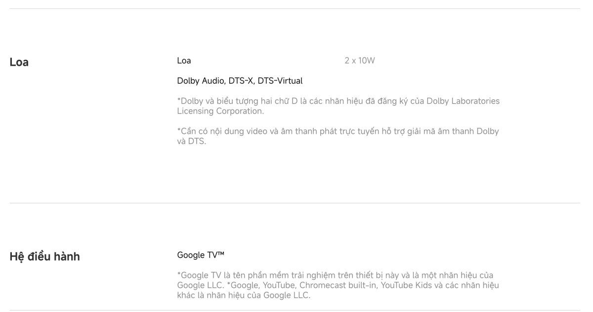 Tivi Xiaomi A Pro 75 Inch – 2026 Bản Quốc Tế – QLED 4K/60Hz – 2GB/8GB