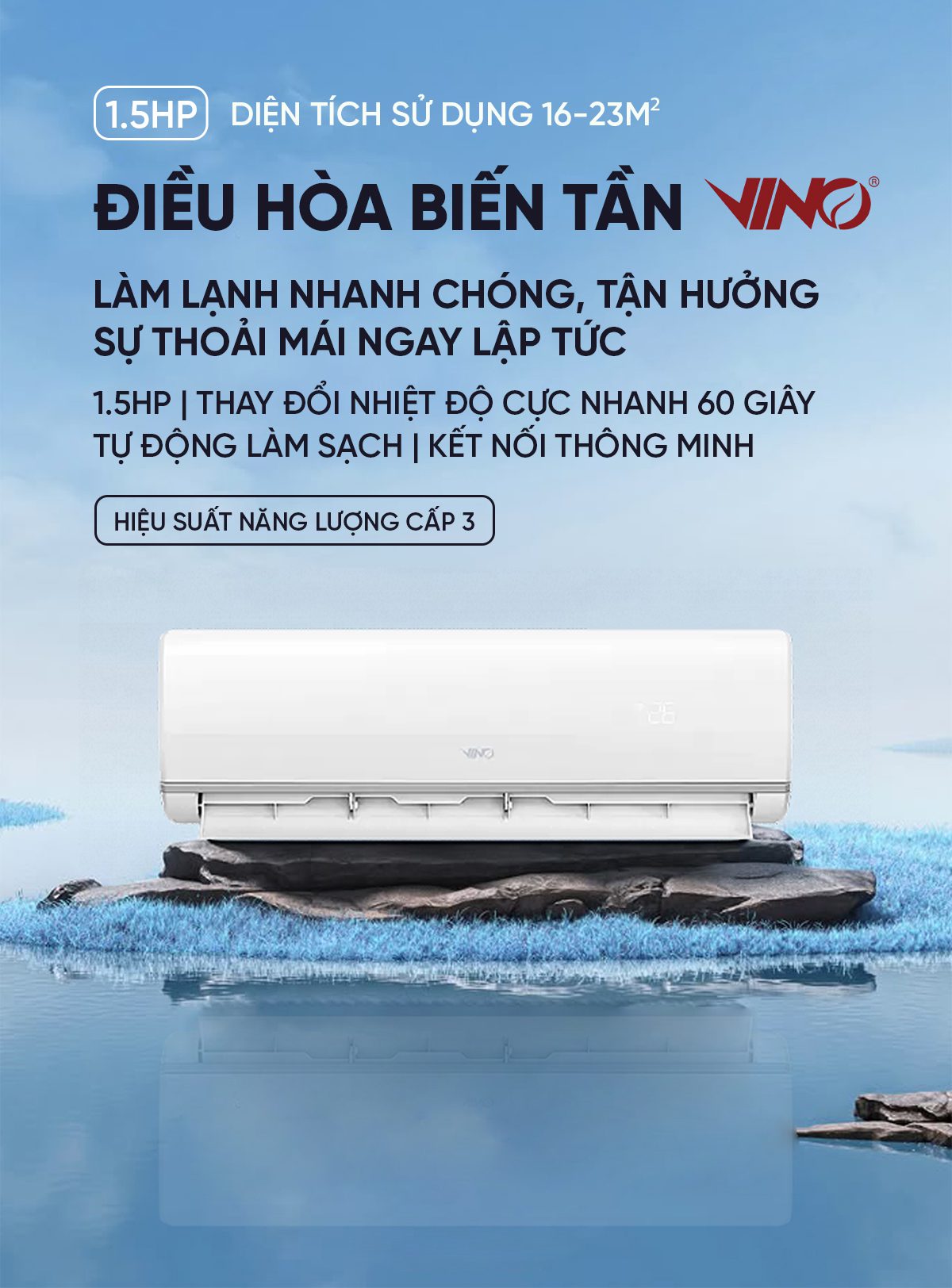 Điều Hoà Xiaomi Vino 1 Chiều Làm Lạnh KFR-35GW-V11AA2 App Mihome