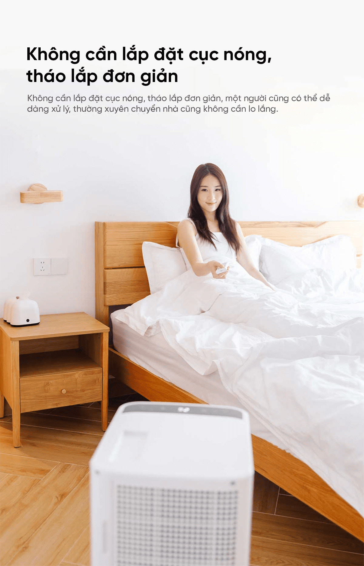Điều hòa di động thông minh Xiaomi NWT công suất lớn 1HP