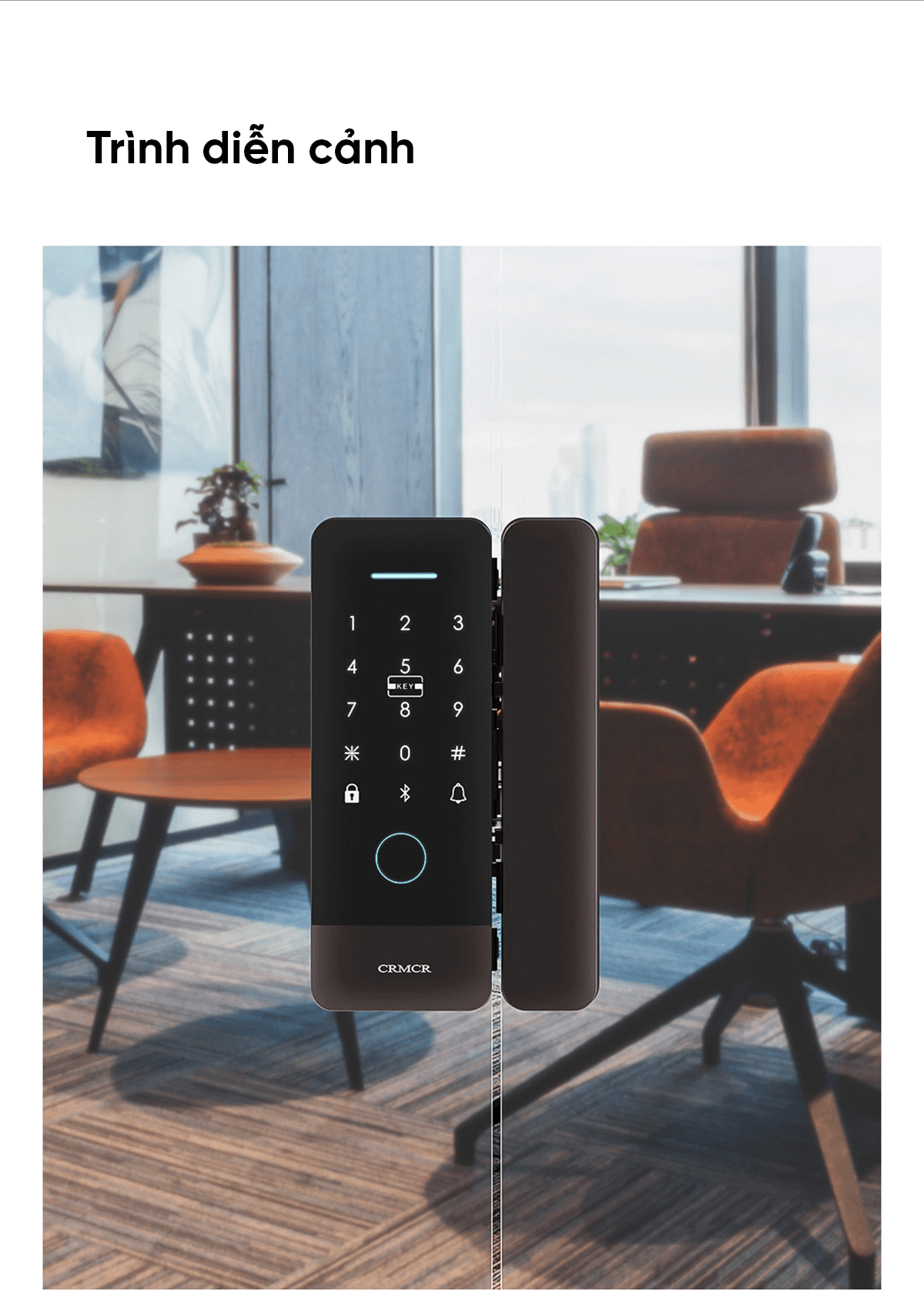 Khóa vân tây cửa kính thông minh Xiaomi Kawaii CB2207