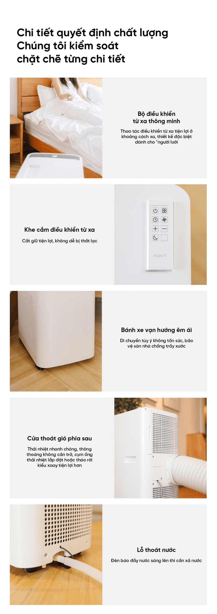 Điều hòa di động thông minh Xiaomi NWT công suất lớn 1HP