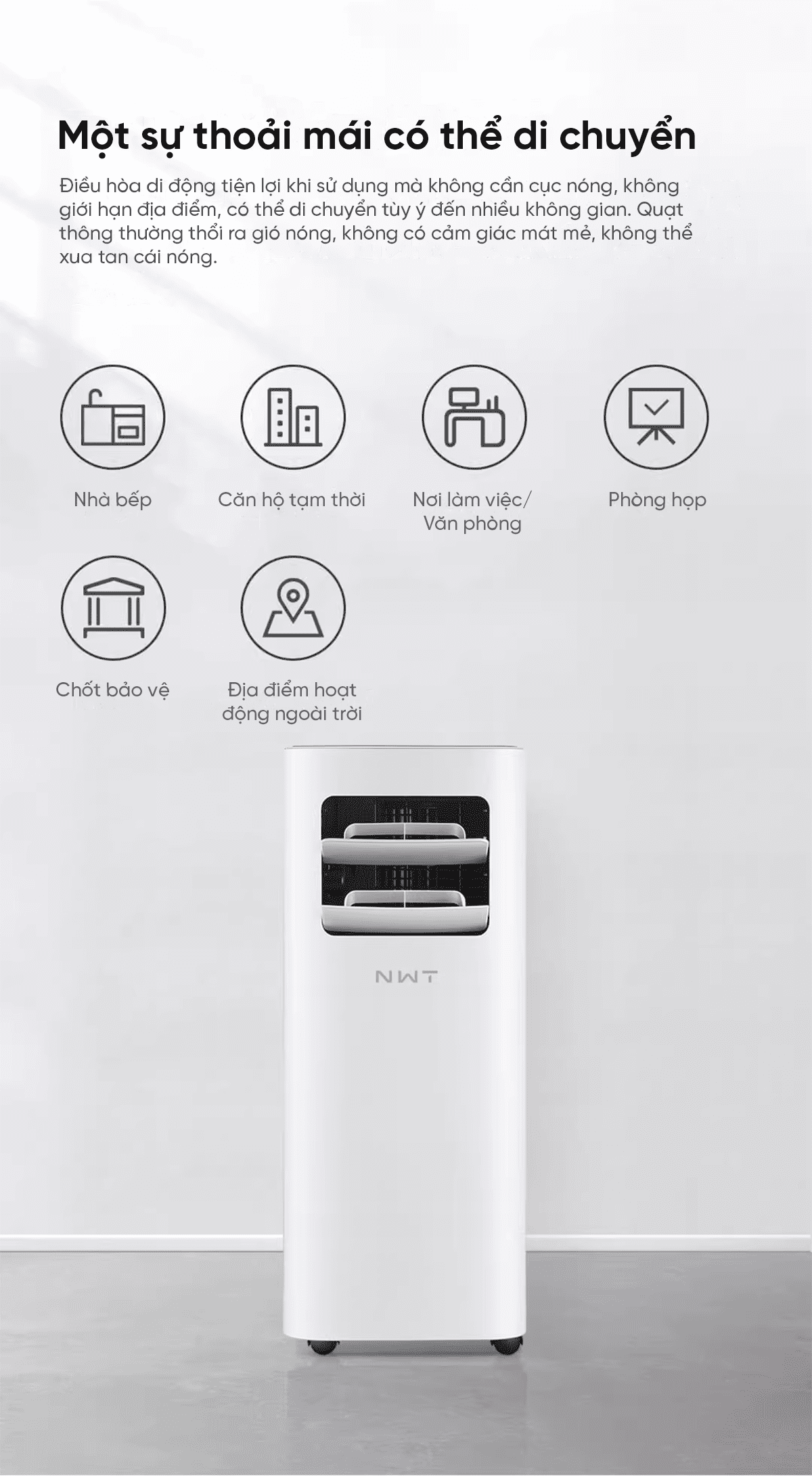 Điều hòa di động thông minh Xiaomi NWT KY26EAW1
