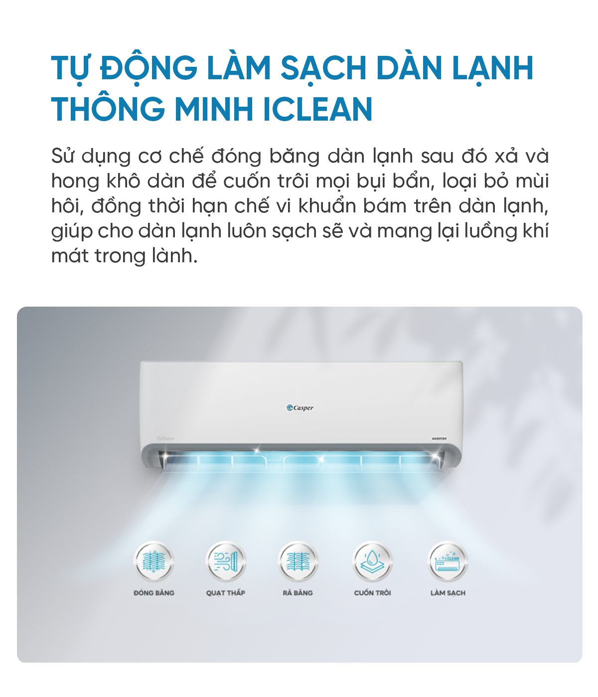 Điều hòa Casper EcoPrime Inverter 1 chiều 2.5HP SC-24FS33