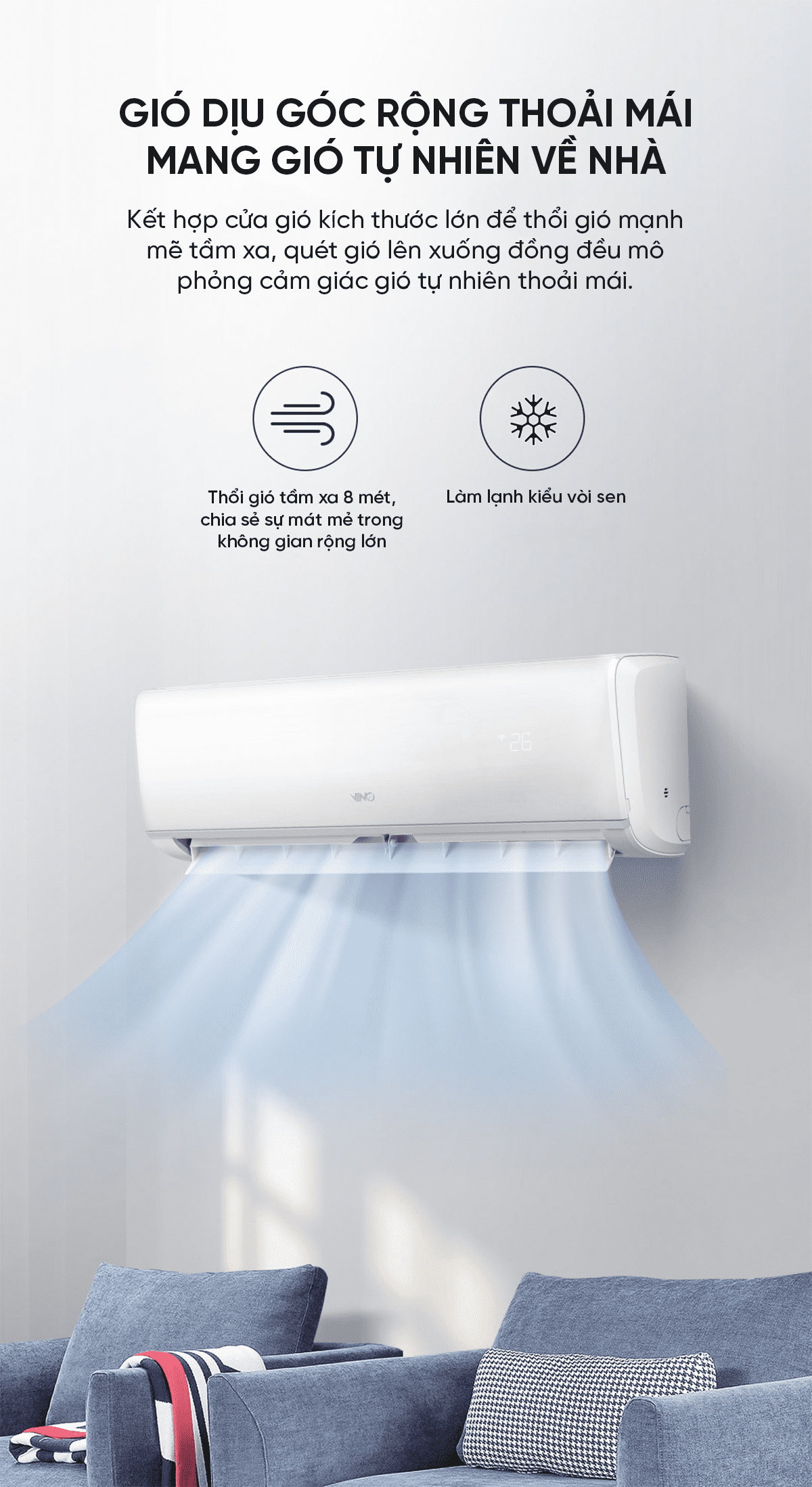 Điều Hoà Xiaomi Vino 1 Chiều Làm Lạnh KFR-35GW-V11AA2 App Mihome