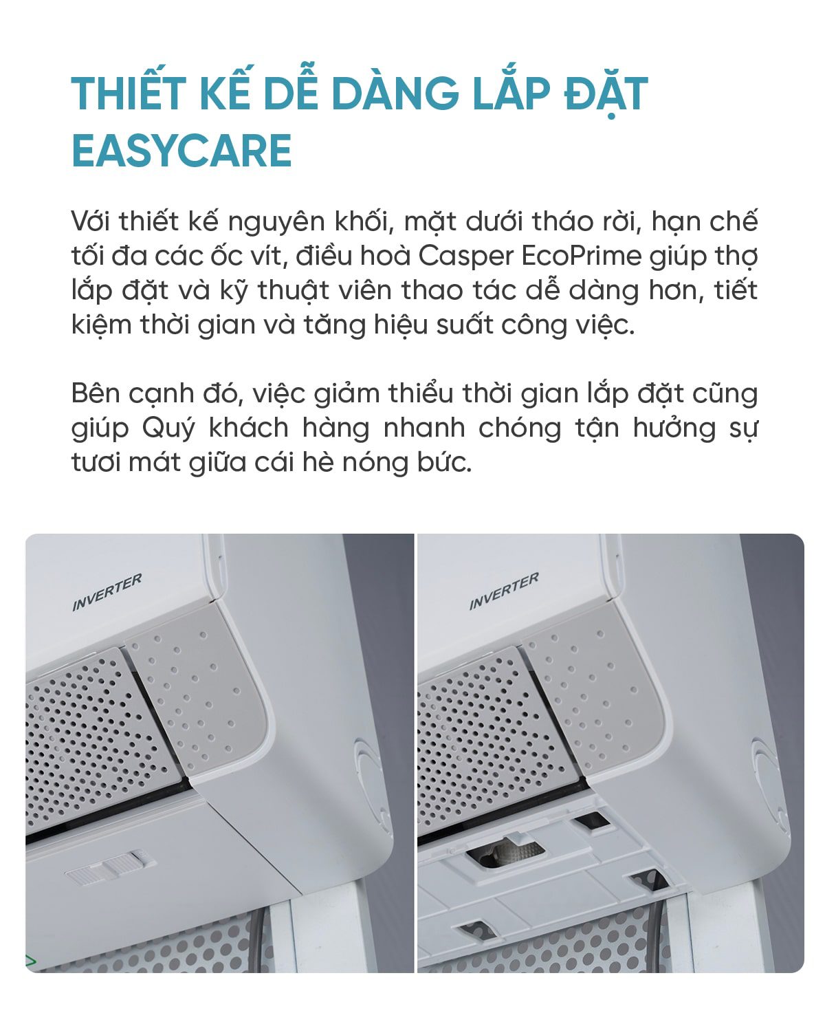 Điều hòa EcoPrime Inverter 1 chiều 1HP QC-09IS36