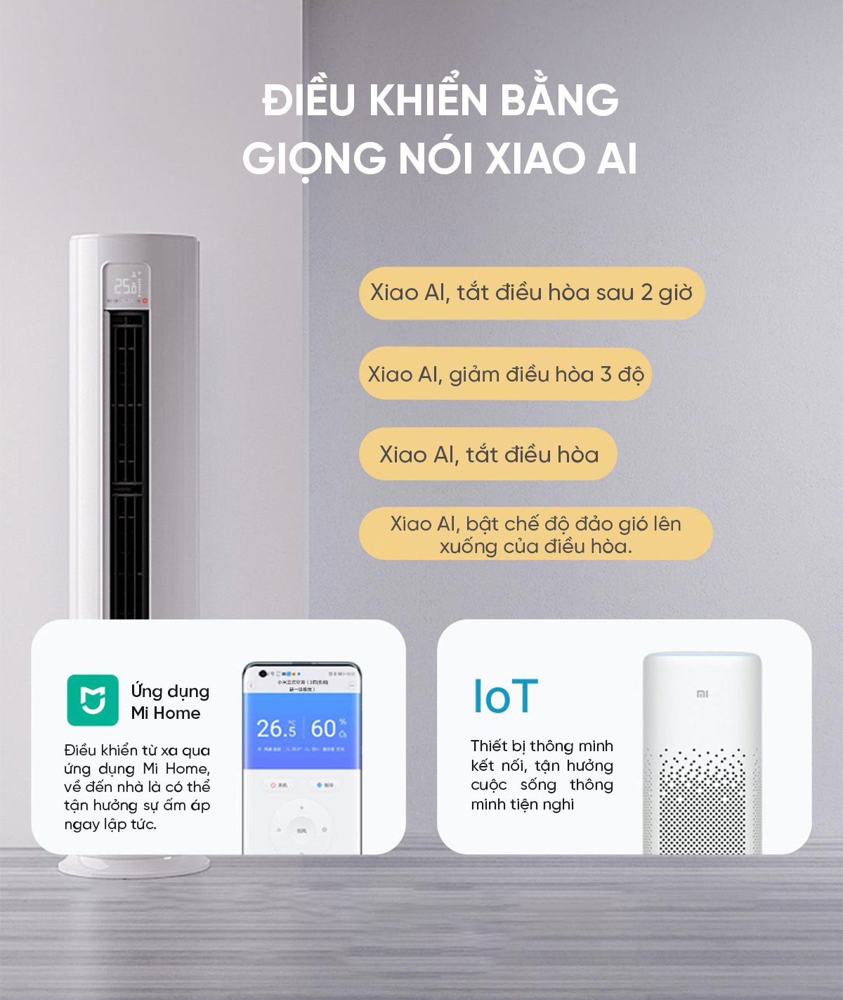 Điều Hoà Cây Xiaomi Mija KFR-72LW-N1A1 3HP Thông Minh 2025