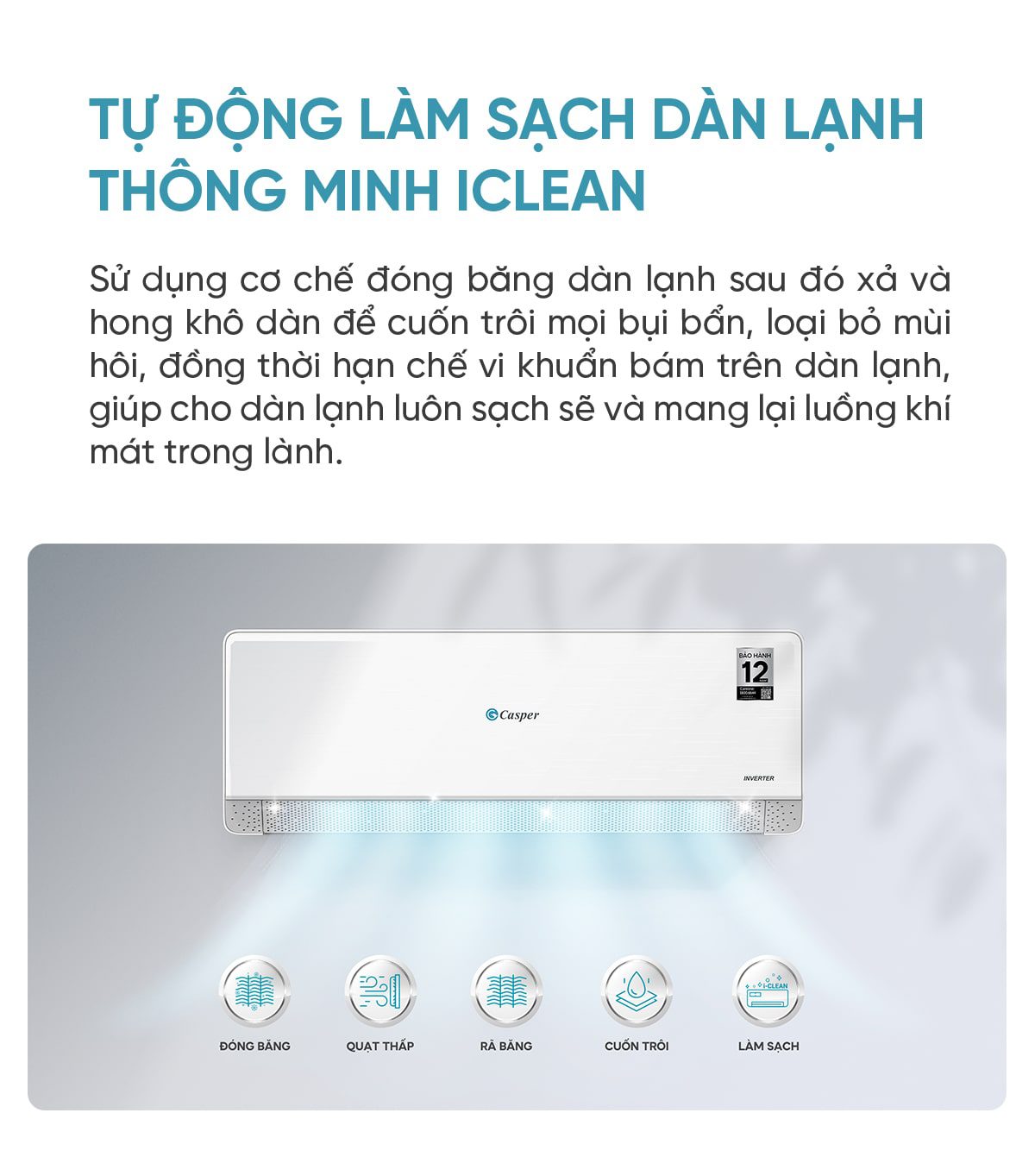 Điều hòa EcoPrime Inverter 1 chiều 1HP QC-09IS36