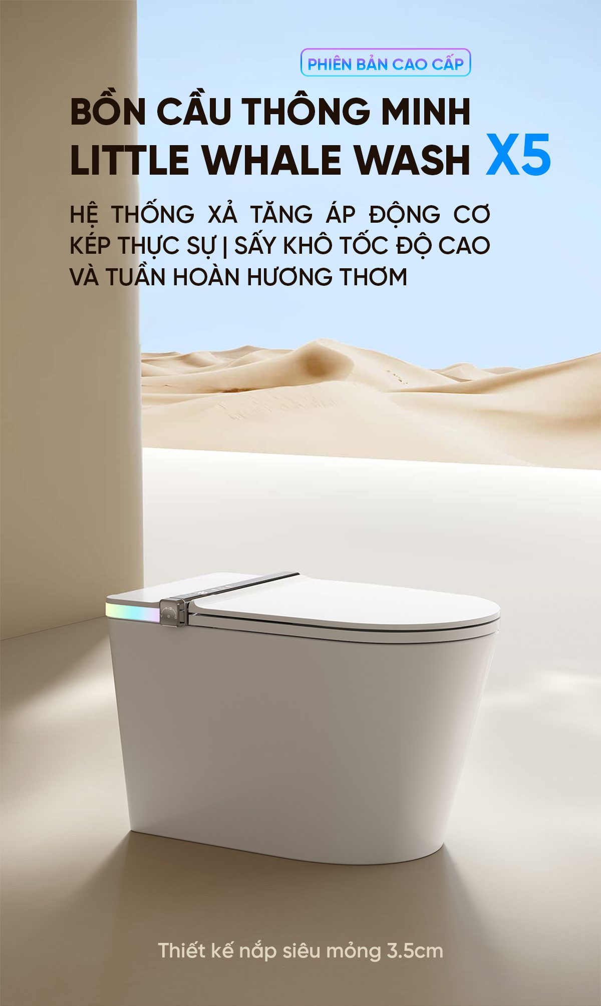 Bồn cầu thông minh Little Whale Wash X5