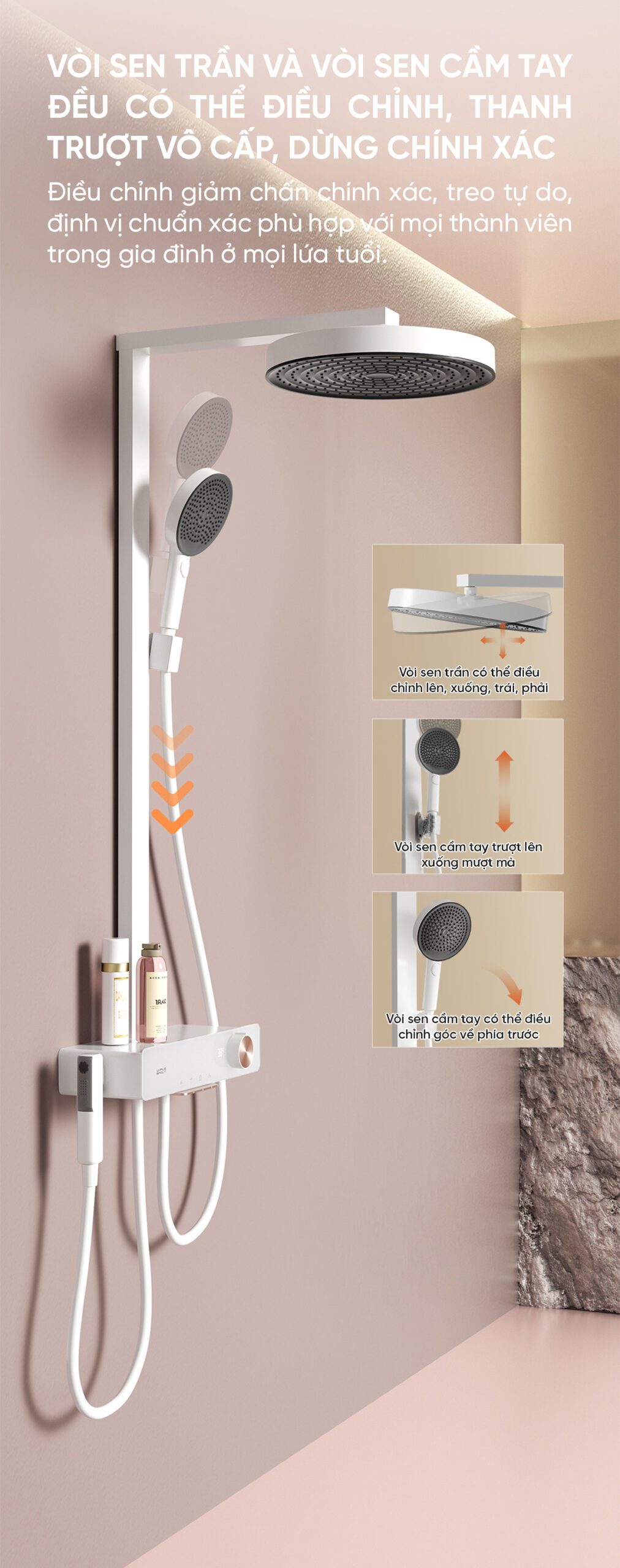 Vòi Sen Tắm Tăng Áp Và Massage i9
