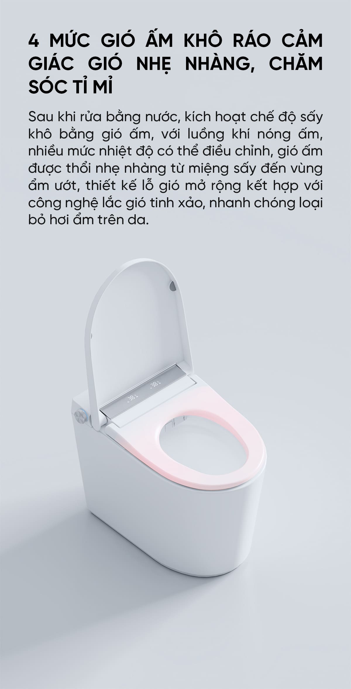 Bồn Cầu Thông Minh Whale Wash Đa Năng Mẫu Ngắn D6