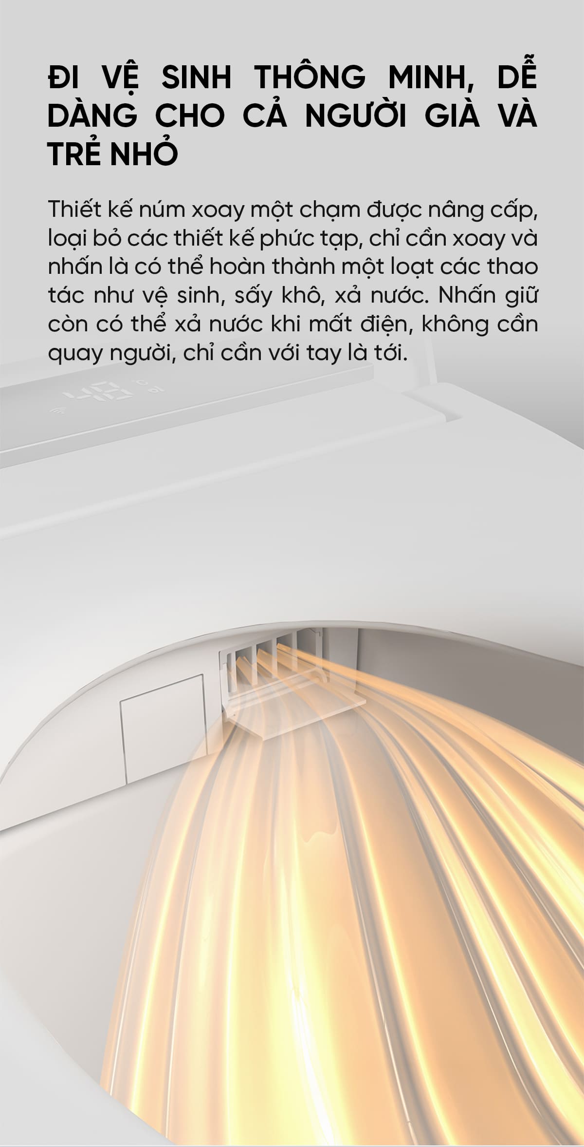 Bồn Cầu Thông Minh Whale Wash Đa Năng Mẫu Ngắn D6