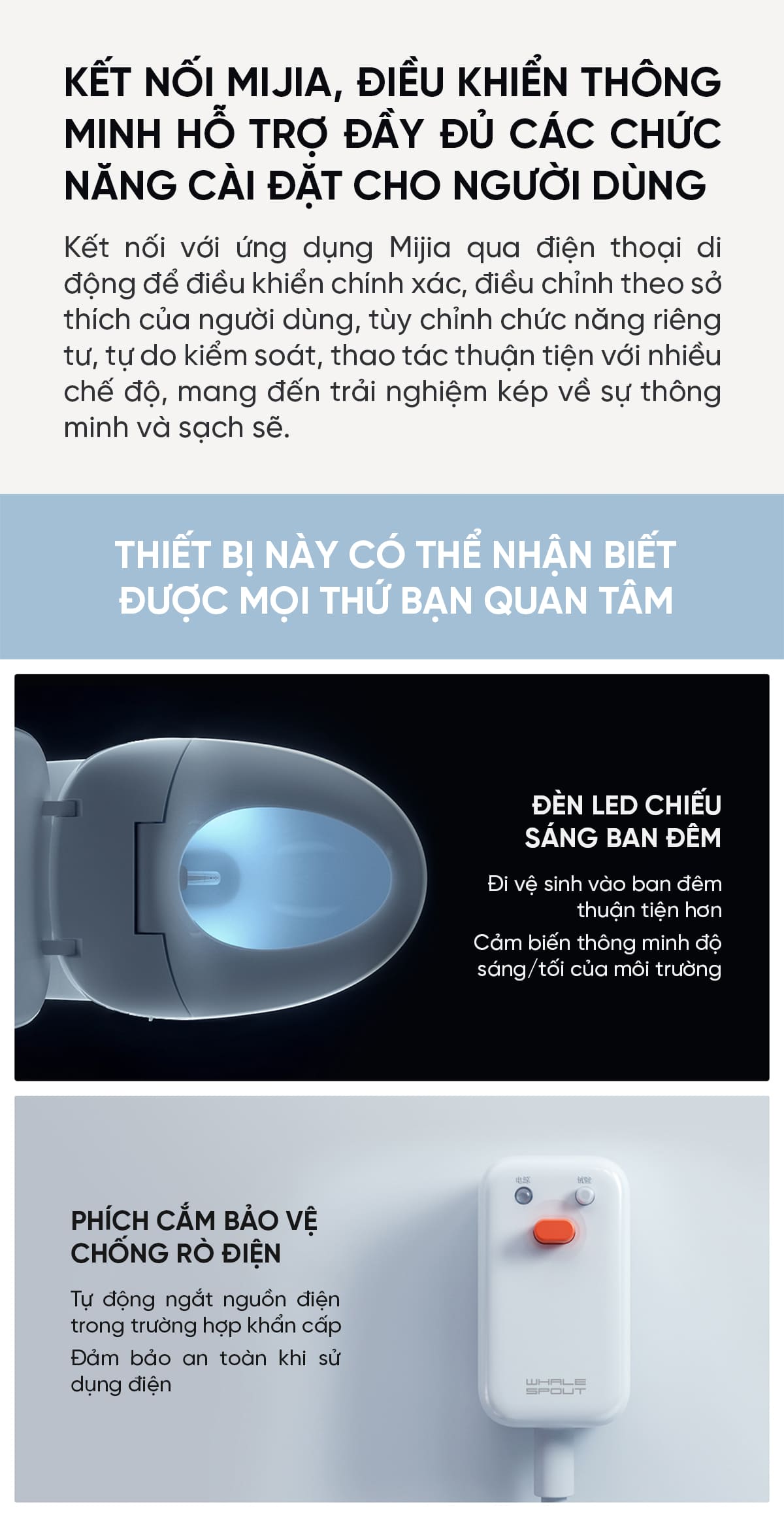 Nắp Bồn Cầu Thông Minh Whale Spout Pro Edition