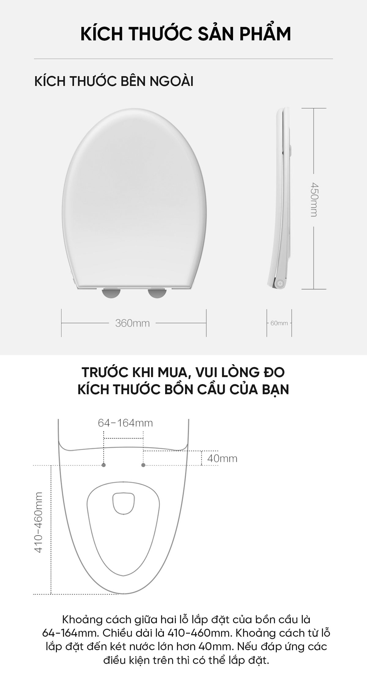 Nắp Bồn Cầu Sưởi Ấm Điều Chỉnh Nhiệt Độ Little Whale Wash