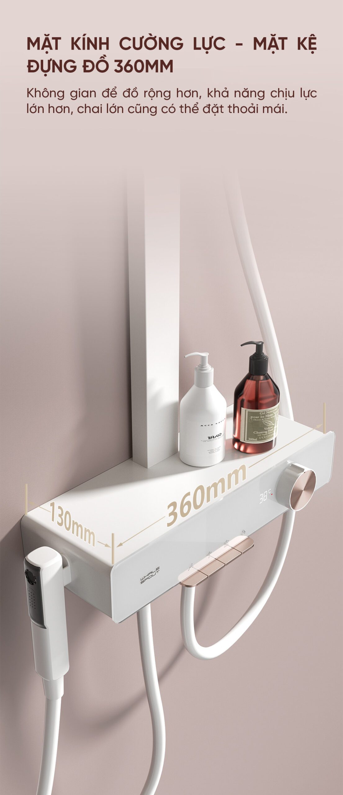 Vòi Sen Tắm Tăng Áp Và Massage i9