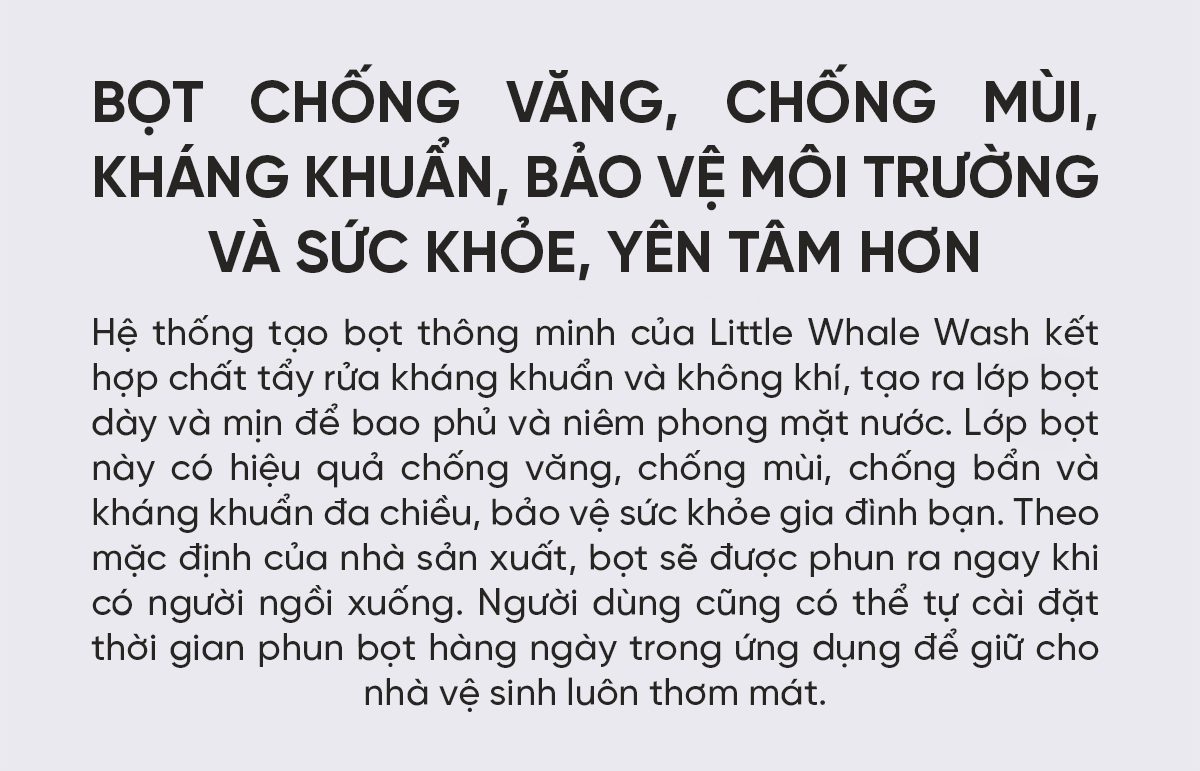 Bồn Cầu Thông Minh little Whale Wash Pure, Zero, Relax