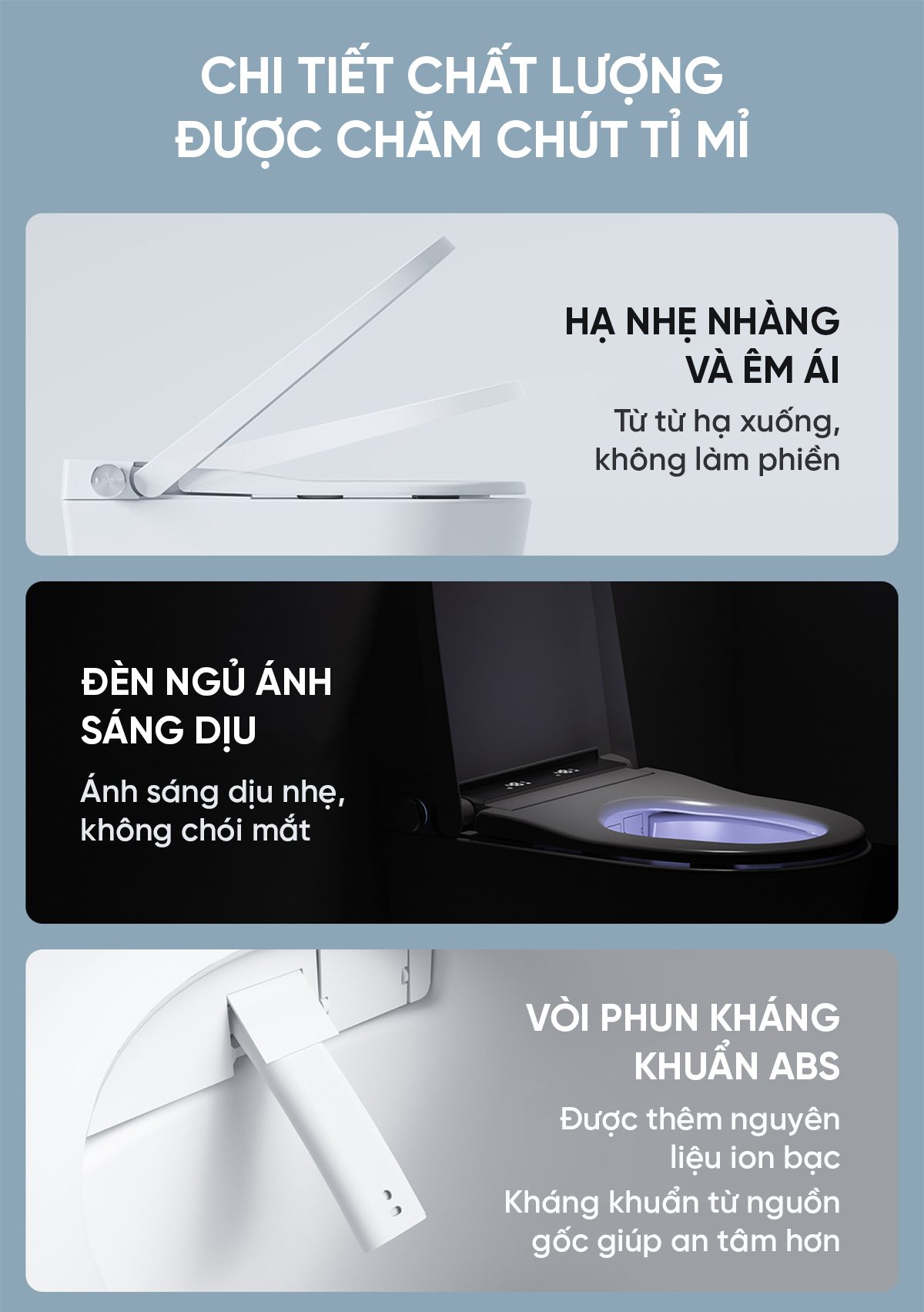 Bồn Cầu Thông Minh Little Whale Wash Đa Năng Mẫu Ngắn D5