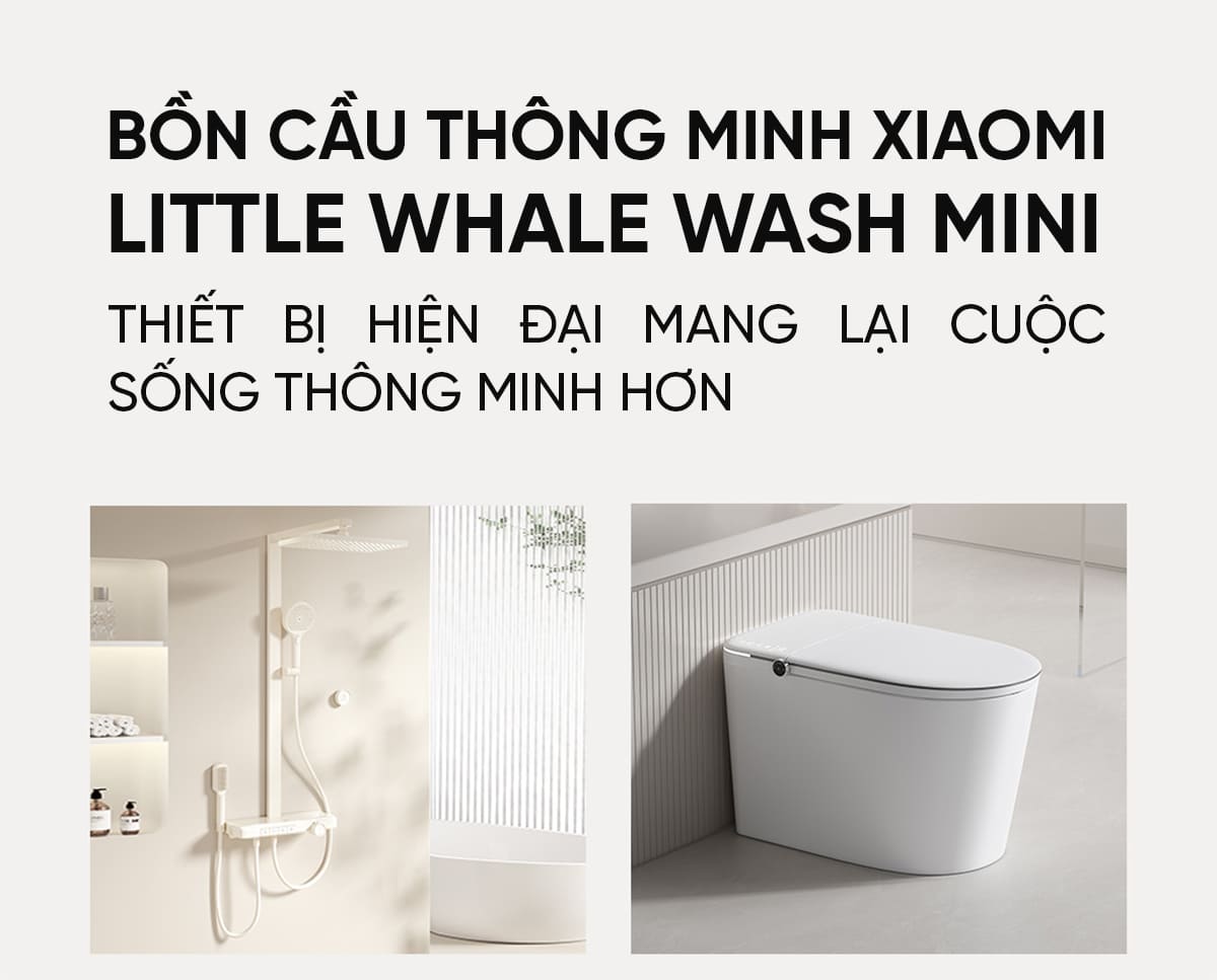 Bồn Cầu Thông Minh Little Whale Wash Mini