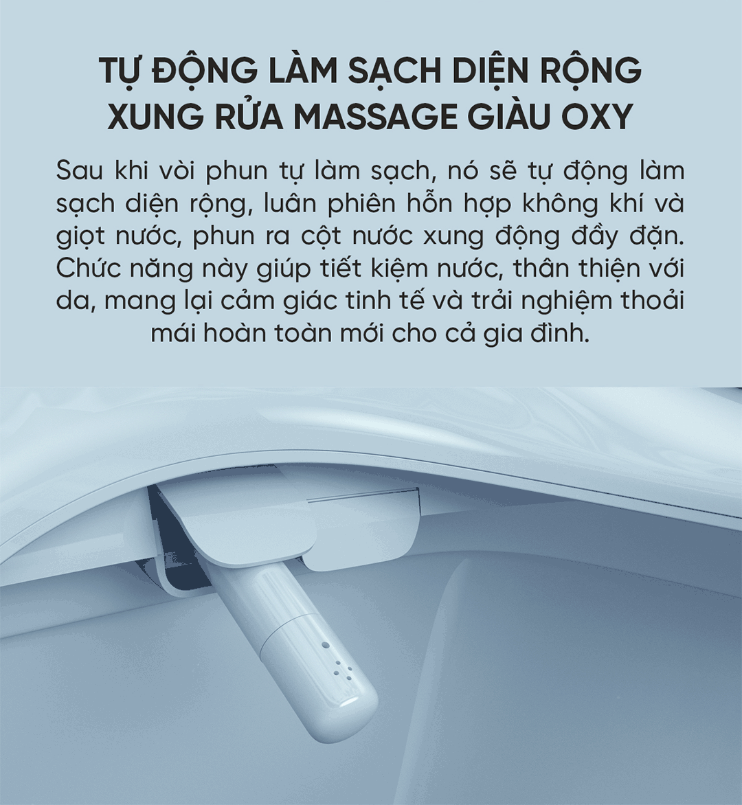 Bồn Cầu Thông Minh little Whale Wash Pure, Zero, Relax
