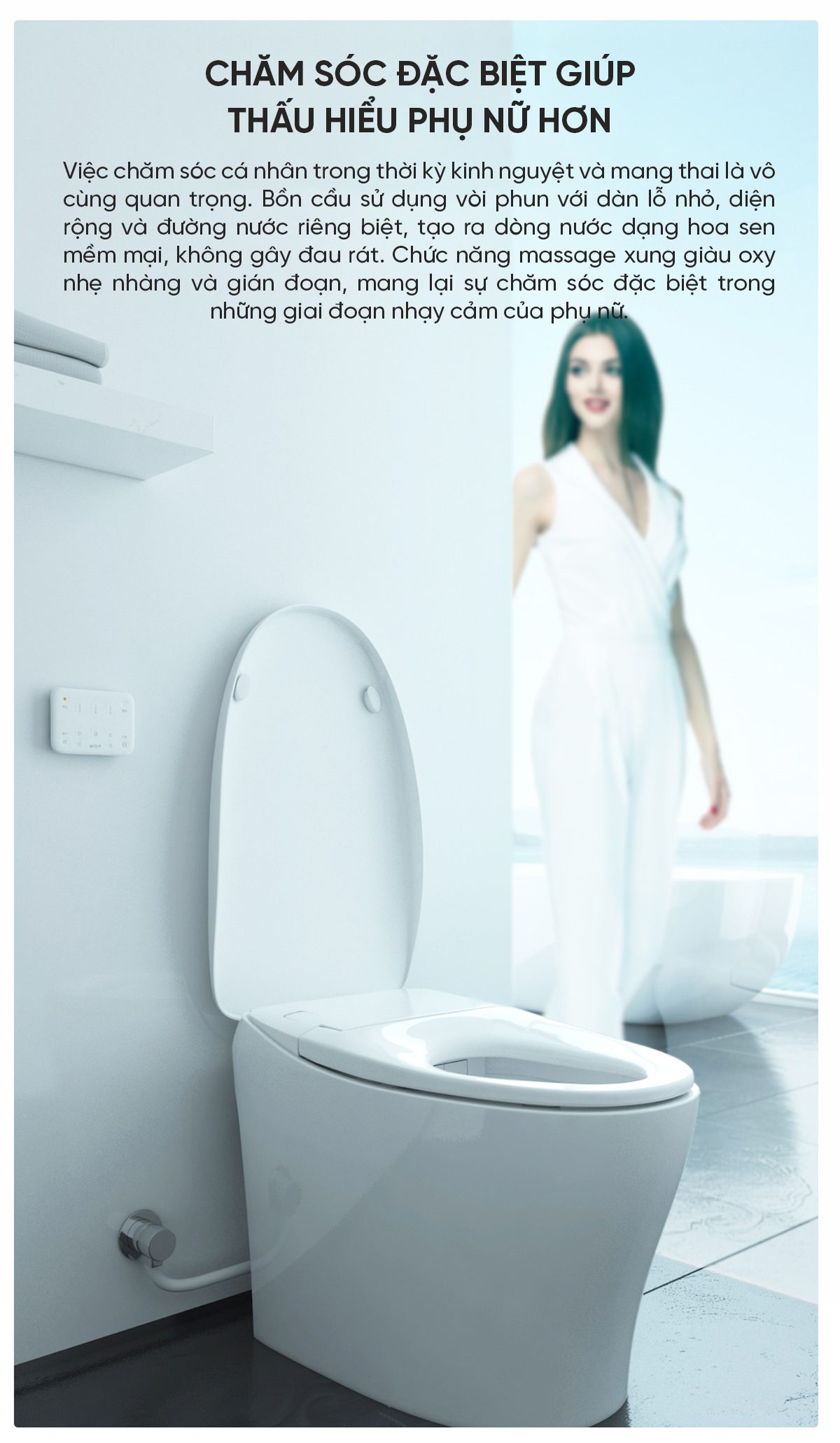 Bồn Cầu Thông Minh little Whale Wash Pure, Zero, Relax