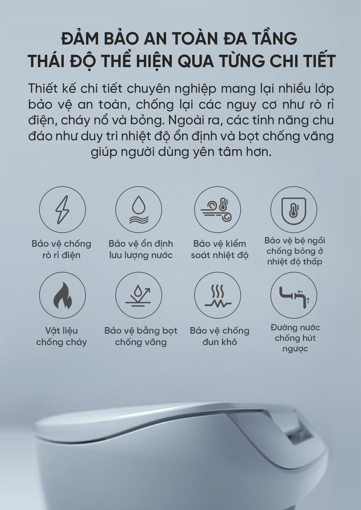 Bồn Cầu Thông Minh little Whale Wash Pure, Zero, Relax
