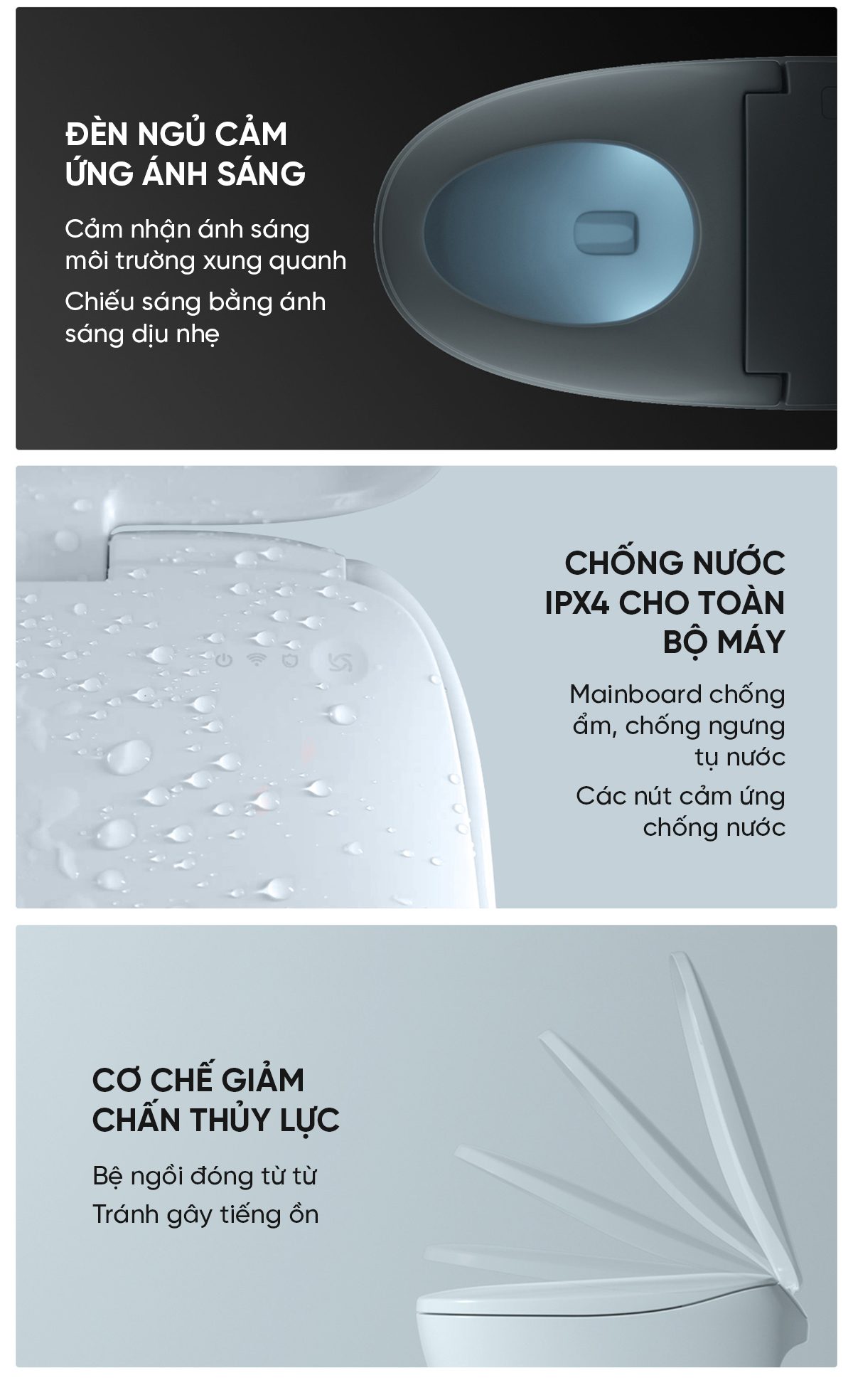 Bồn Cầu Thông Minh little Whale Wash Pure, Zero, Relax