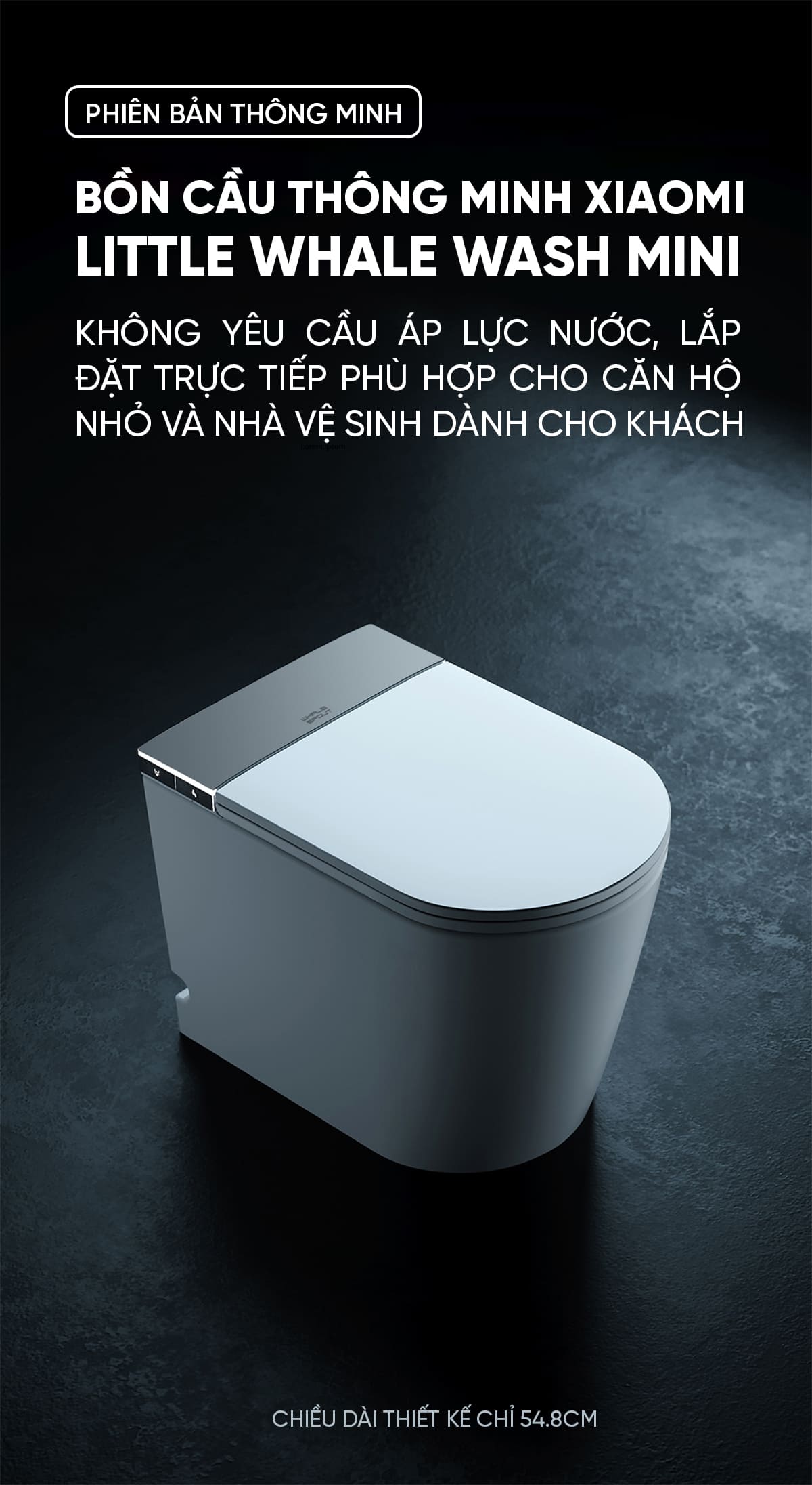 Bồn Cầu Thông Minh Little Whale Wash Mini