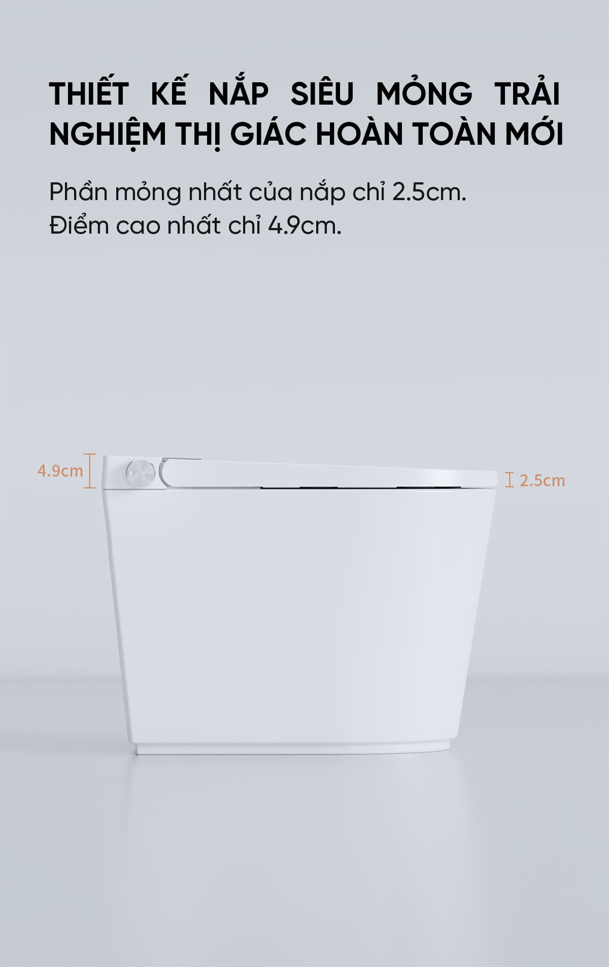 Bồn Cầu Thông Minh Whale Wash Đa Năng Mẫu Ngắn D6