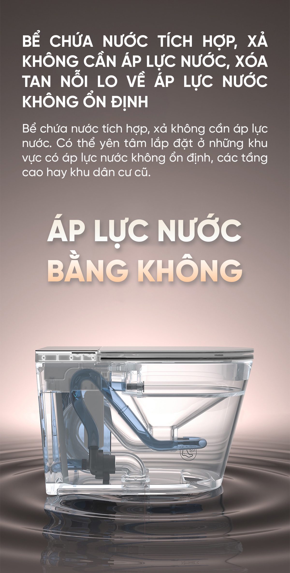 Bồn cầu thông minh Little Whale Wash U9 Khử trùng tia UV